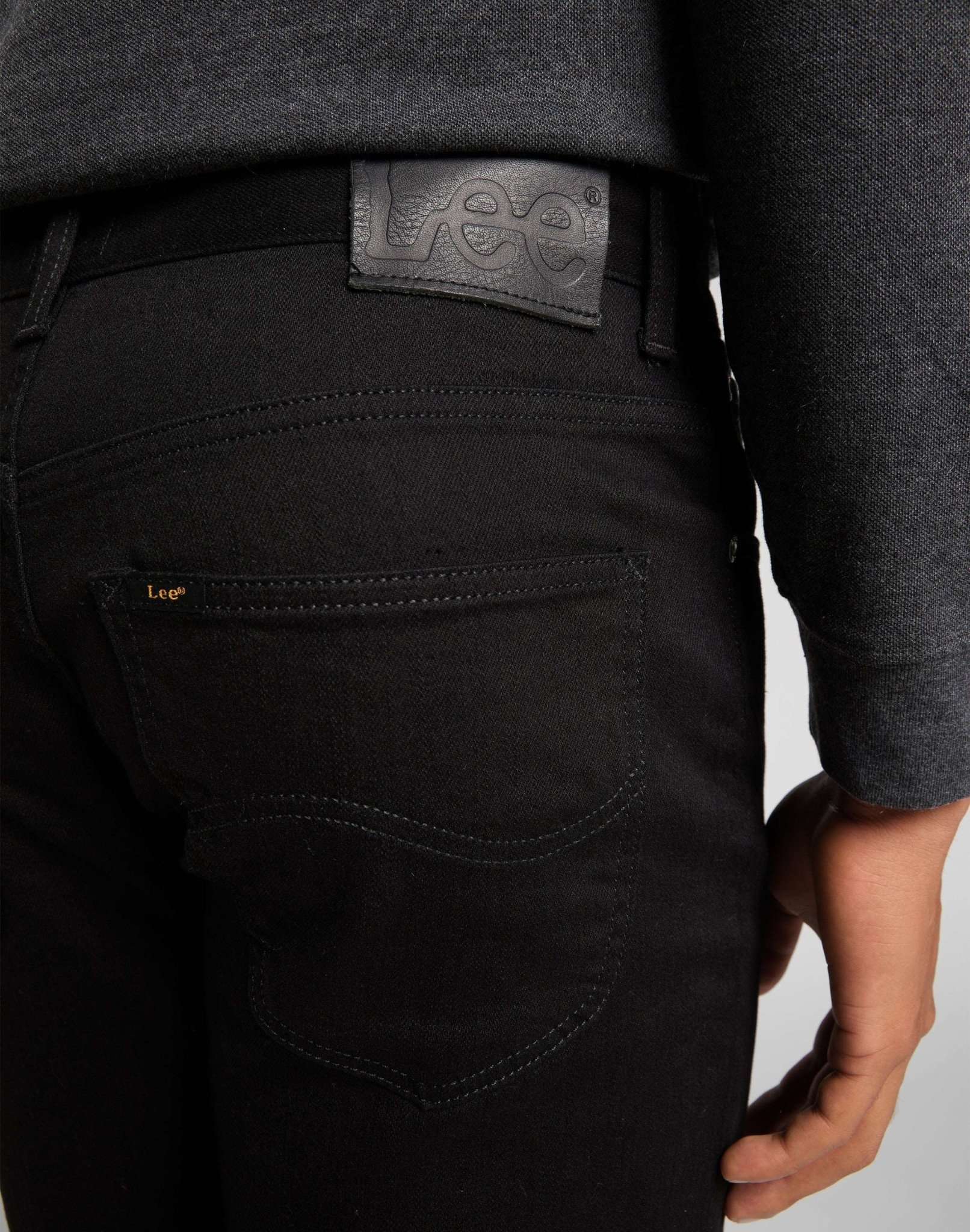 Brooklyn Straight in jeans neri puliti Lee
