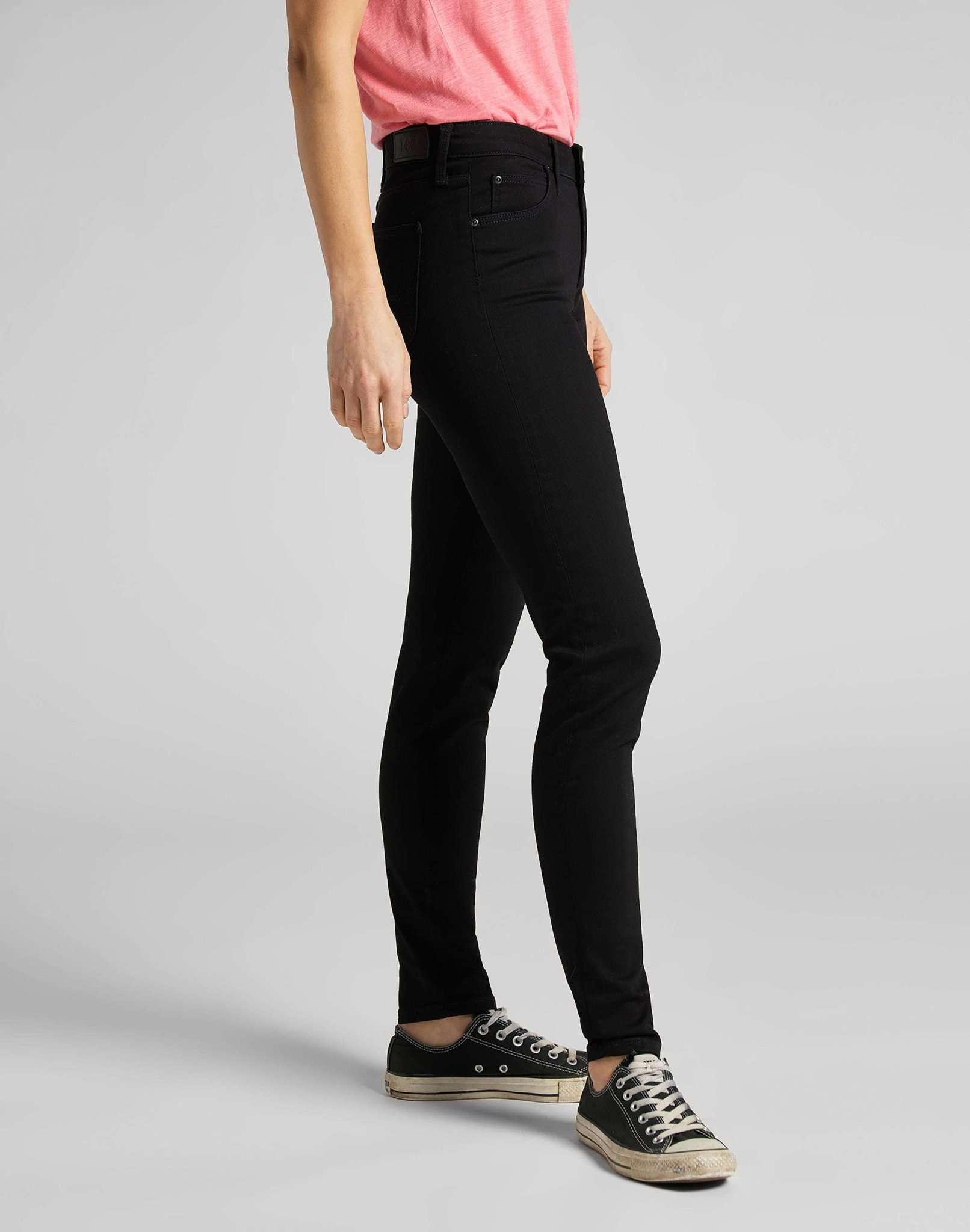Scarlett in jeans con risciacquo nero Lee