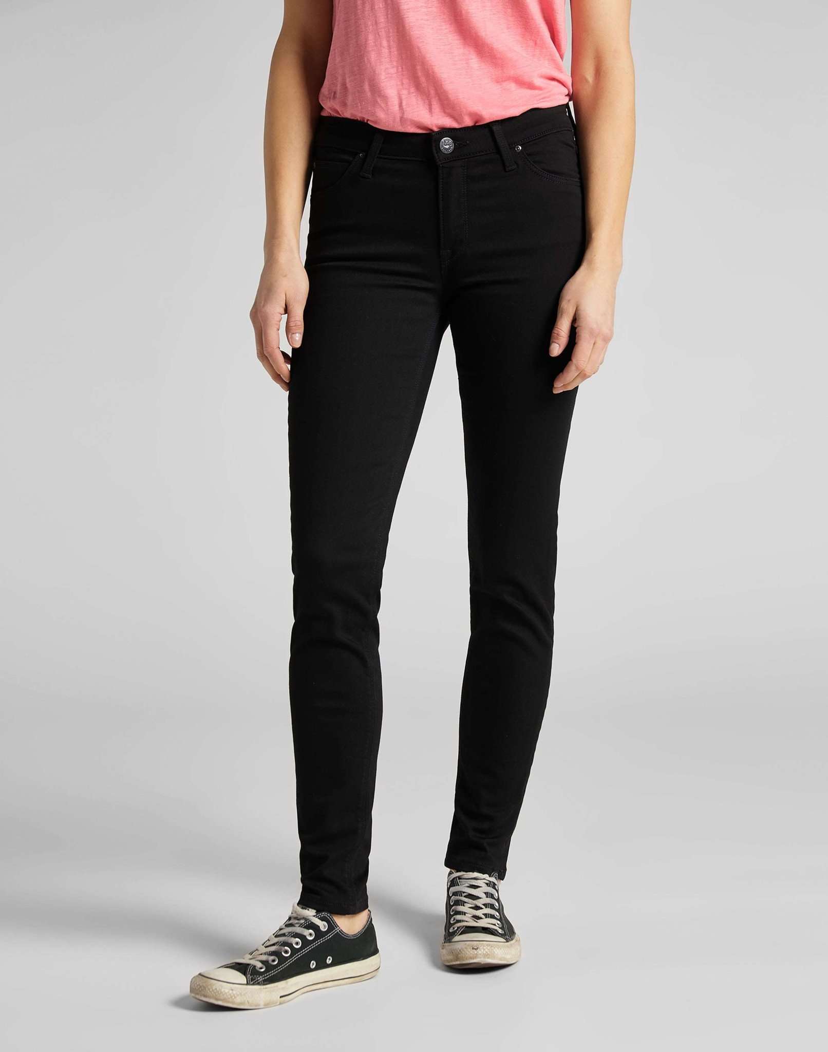 Scarlett in jeans con risciacquo nero Lee