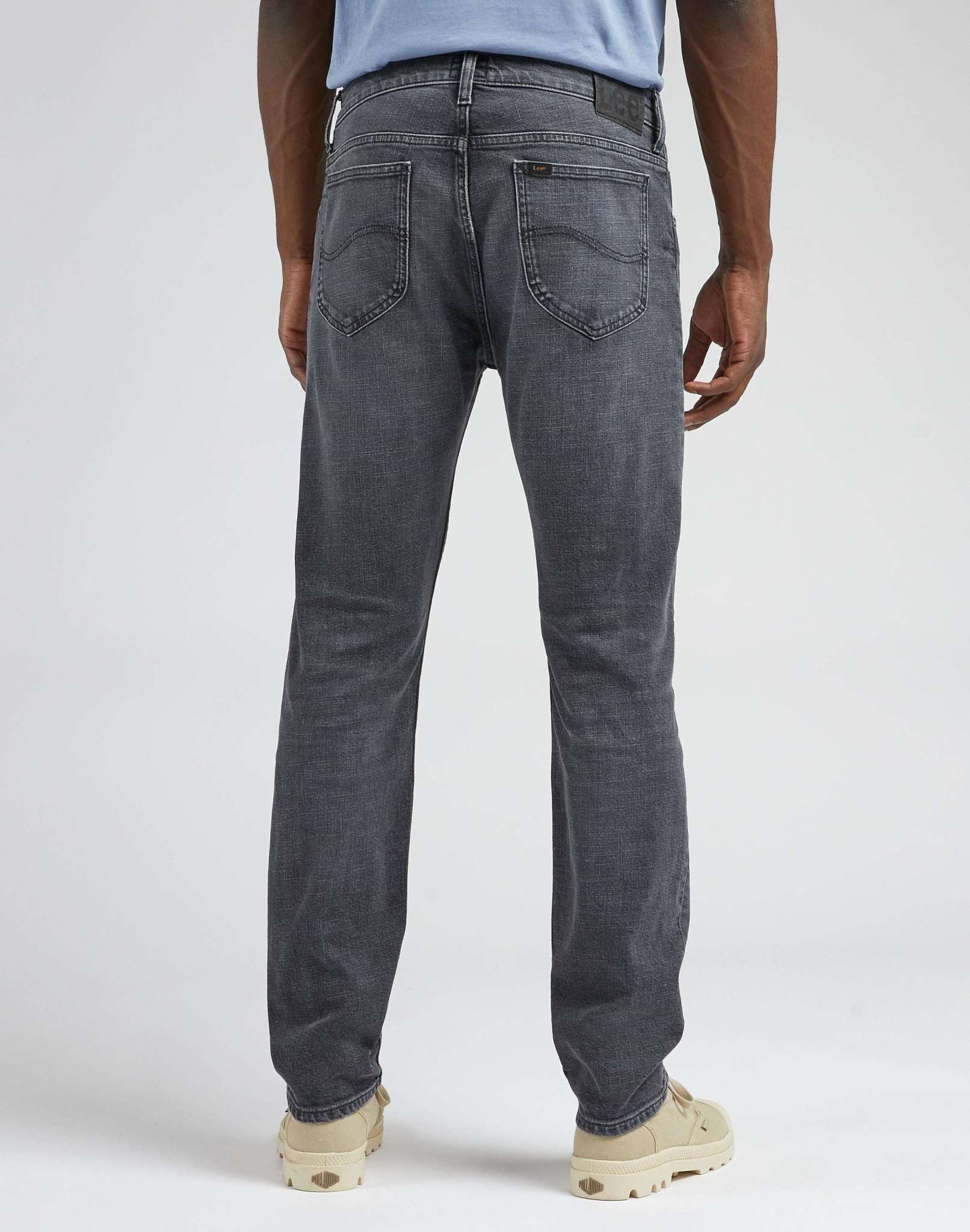 Rider in jeans Worn In Shadow Lee