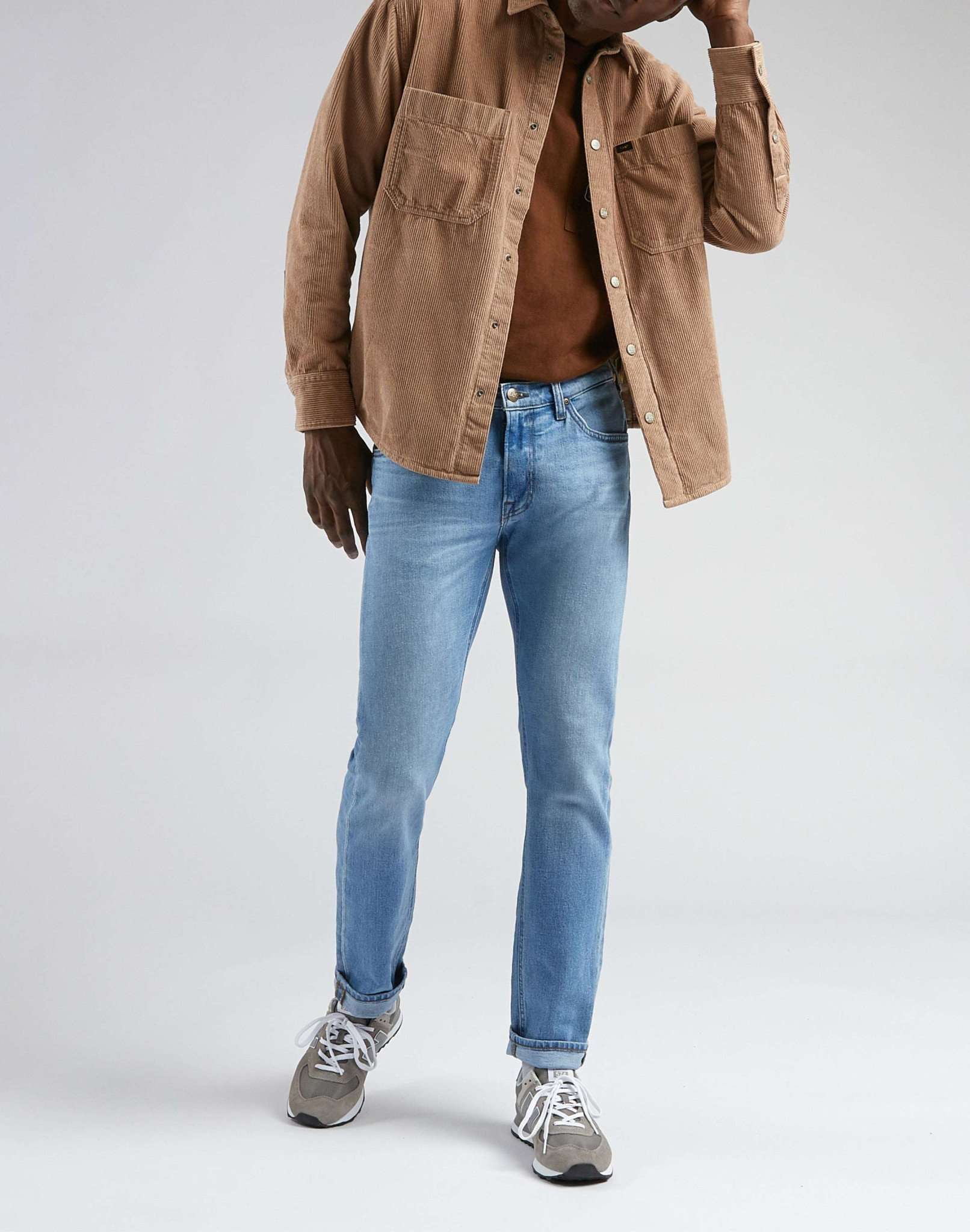 Daren Zip Fly in jeans cipria Lee