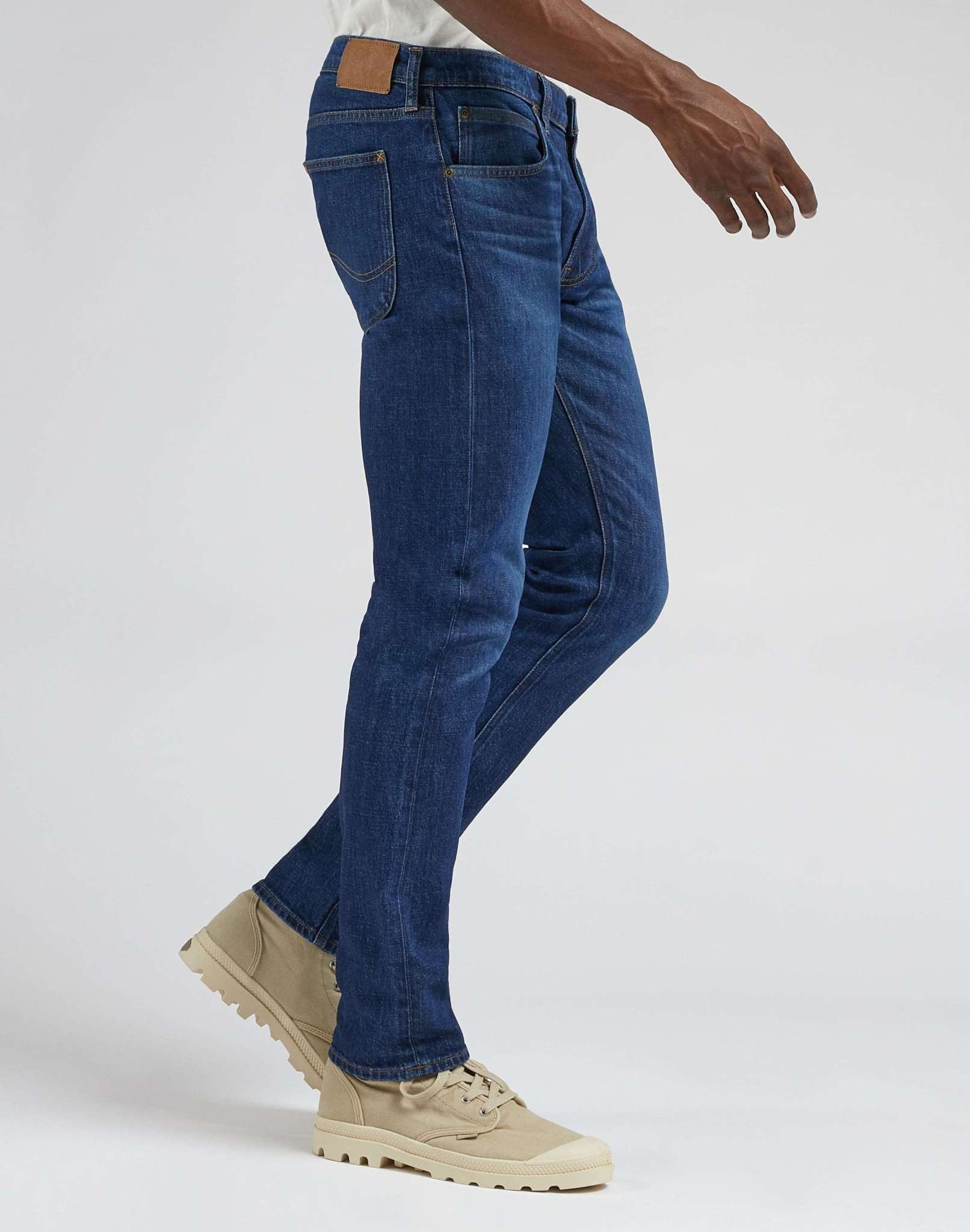 Jeans Luke Low Stretch in Kansas scuro usurati Lee
