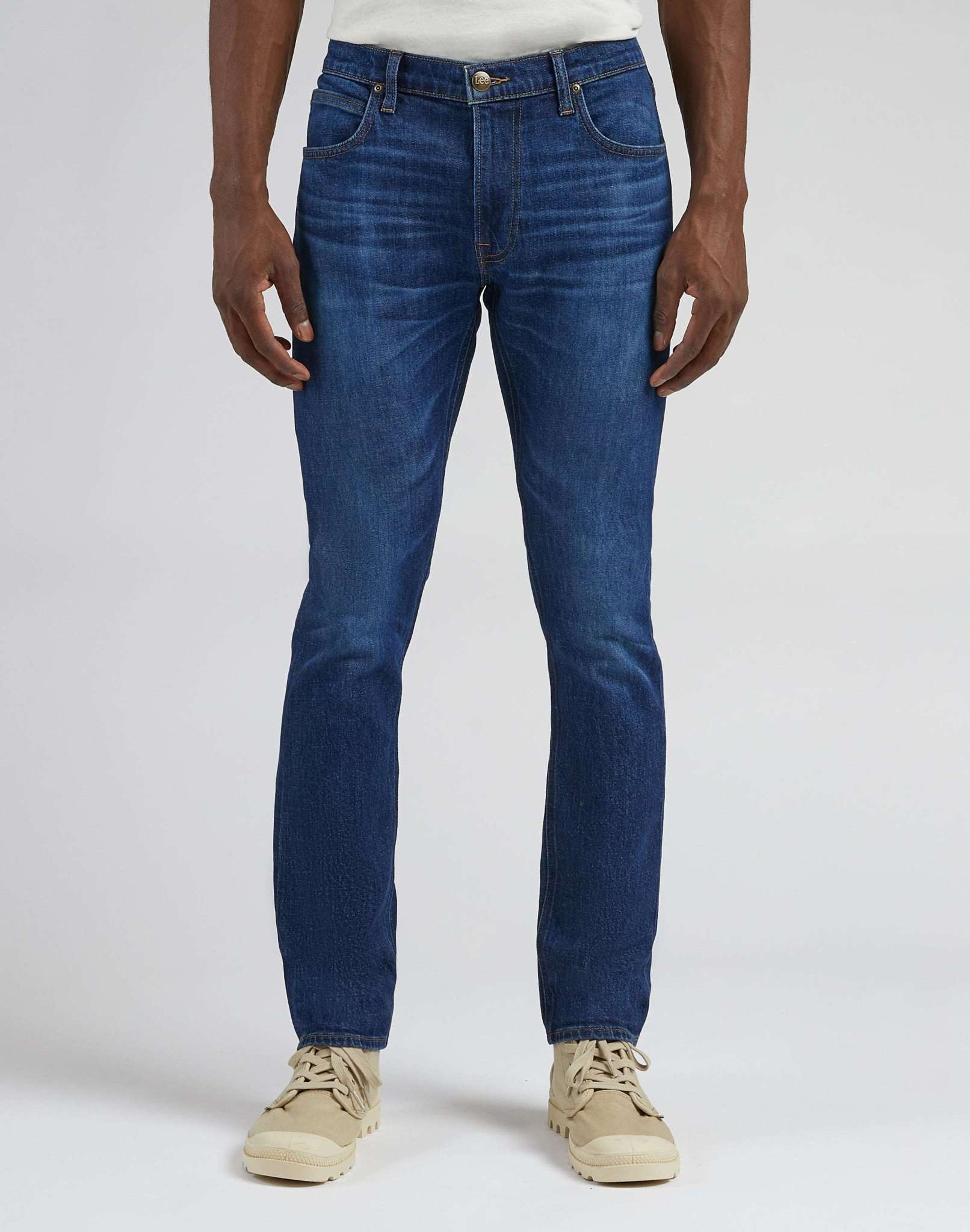 Jeans Luke Low Stretch in Kansas scuro usurati Lee
