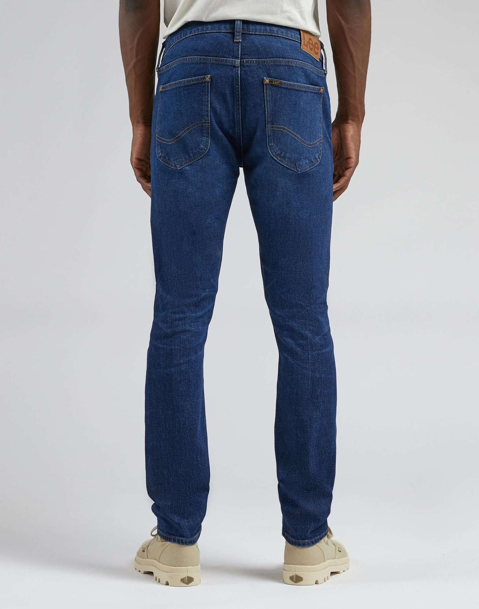 Jeans Luke Low Stretch in Kansas scuro usurati Lee