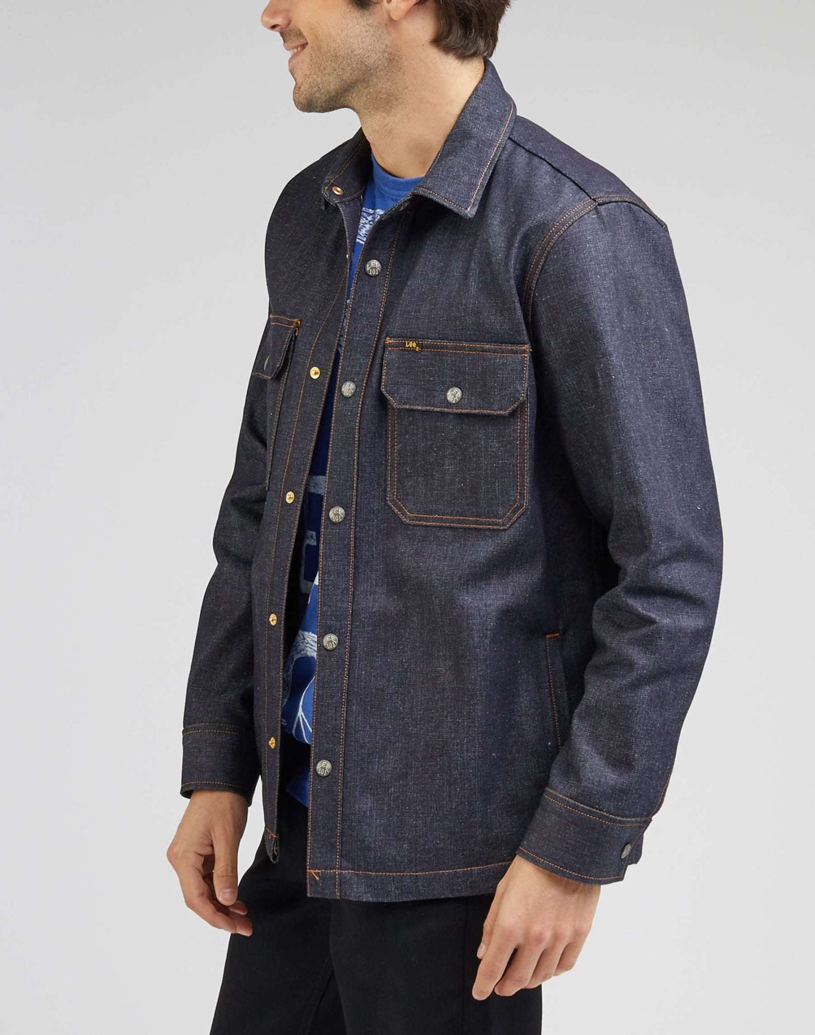 101 Camicia di jeans in Dry Jackets Lee