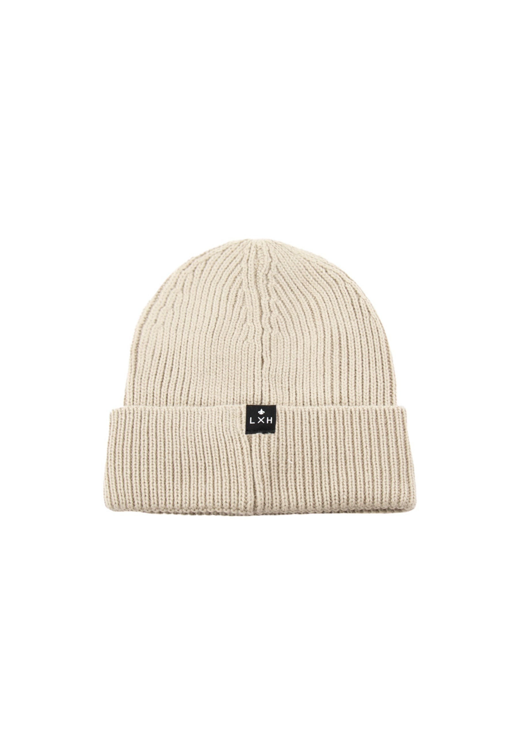 Bonnet Maille Épaisse in tappi beige LXH