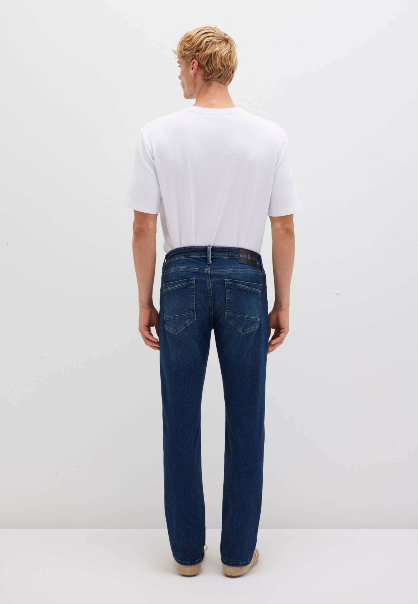 Marcus in Jeans Ultra Move spazzolato scuro Mavi