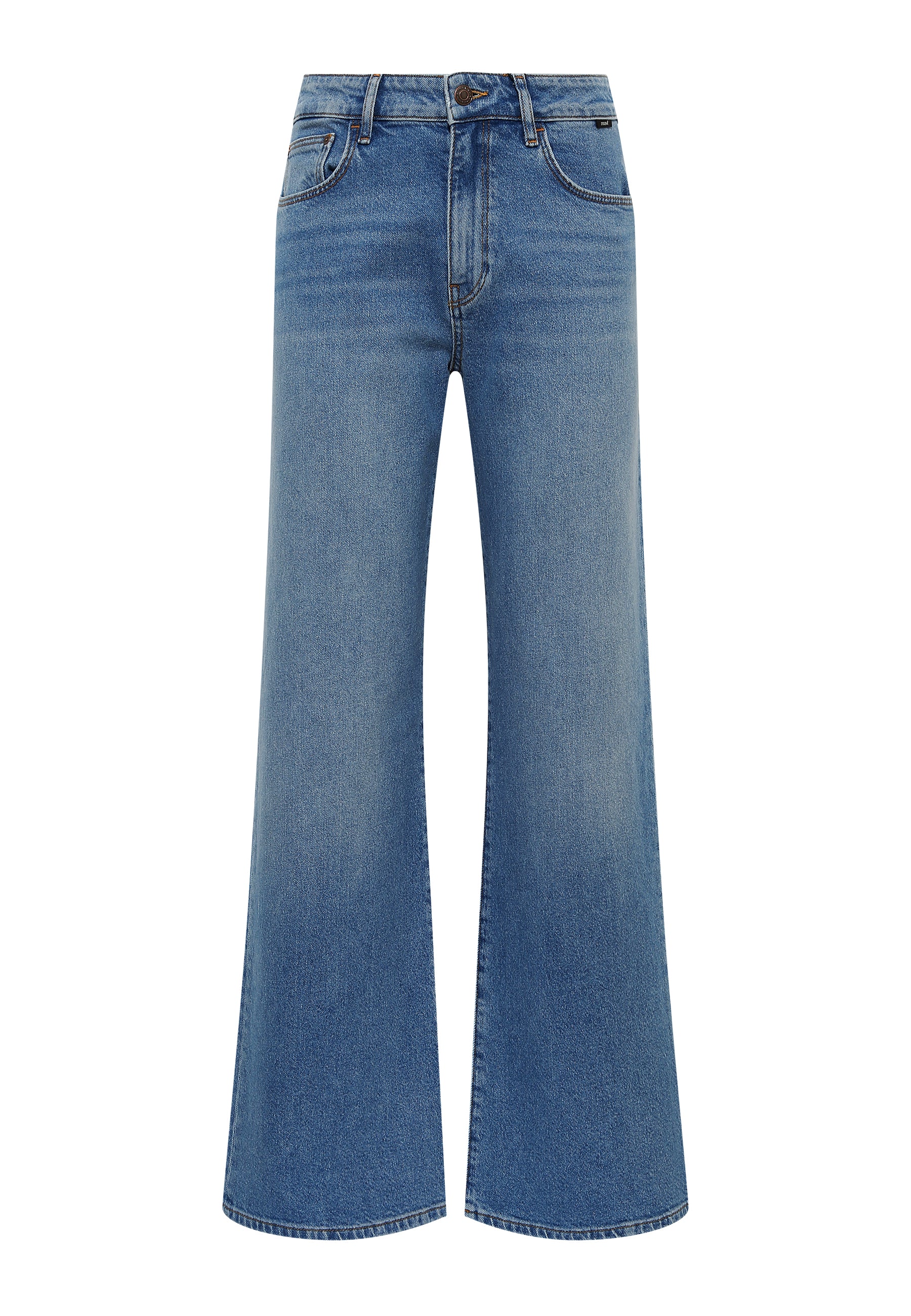 Malibu in Mid Indigo Spazzolato 90s Jeans Mavi