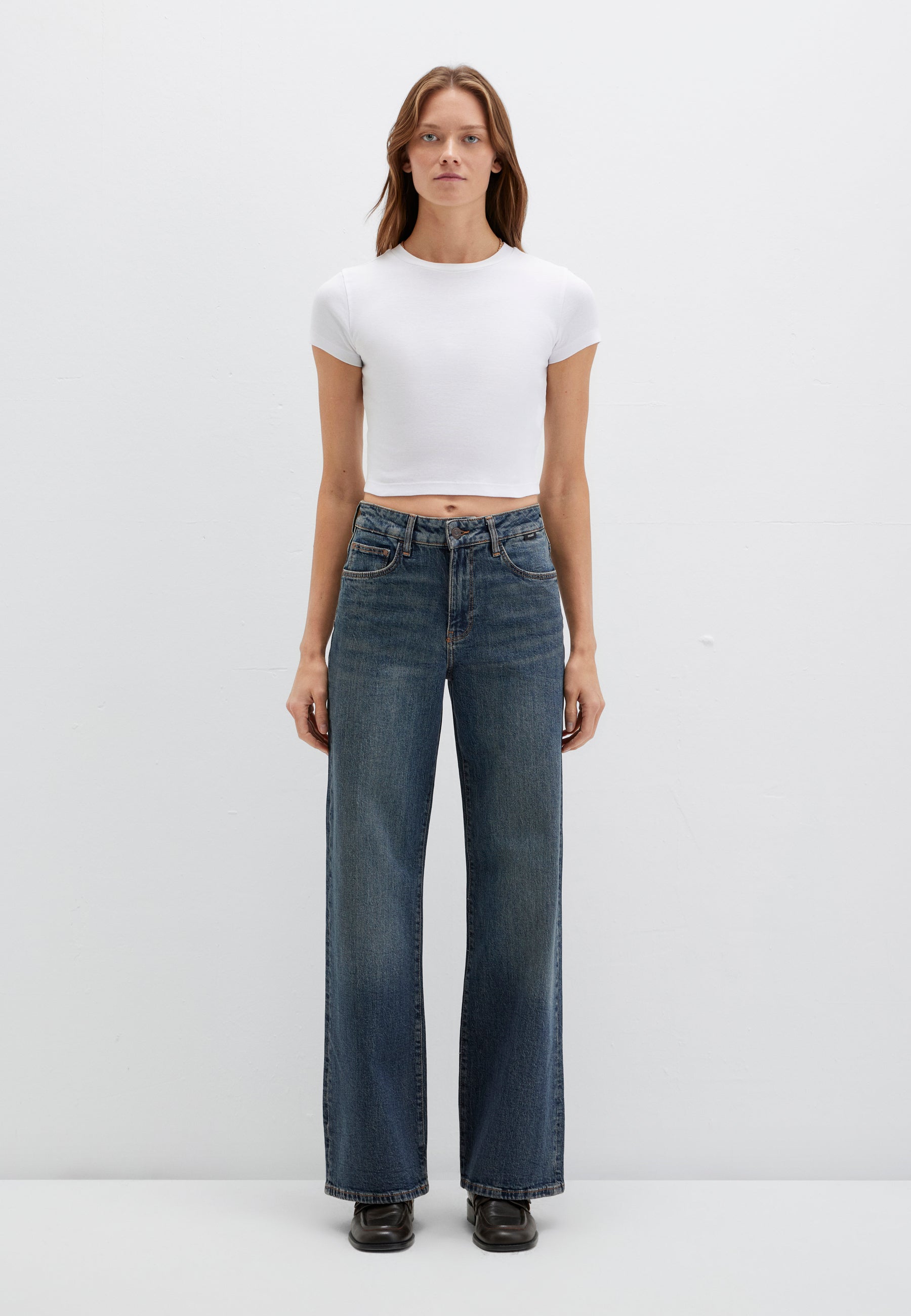 Malibu in jeans scuri vintage 90S Mavi