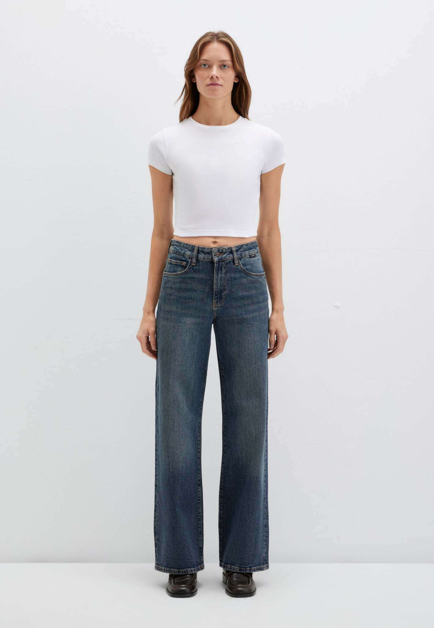 Malibu in jeans scuri vintage 90S Mavi