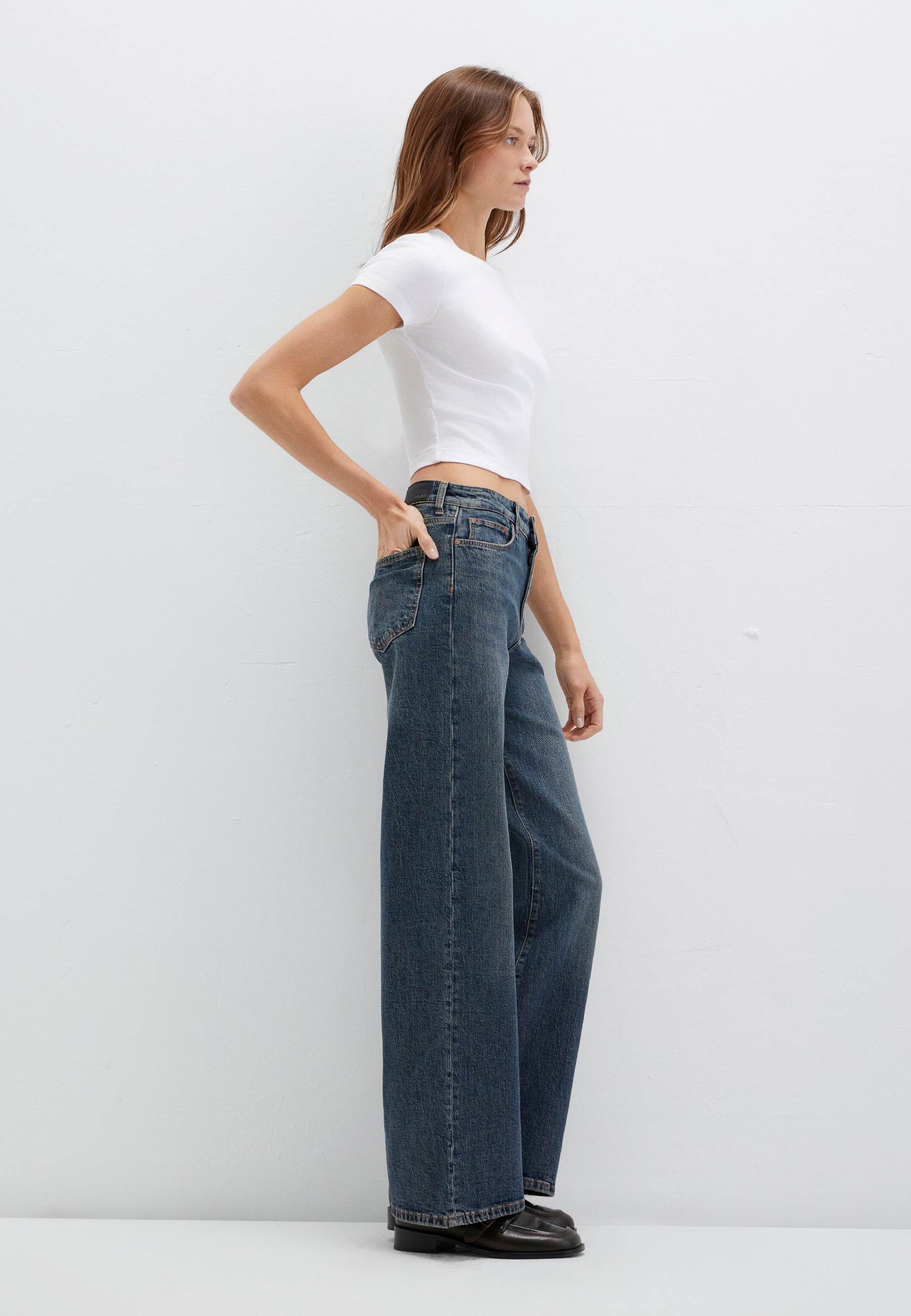 Malibu in jeans scuri vintage 90S Mavi