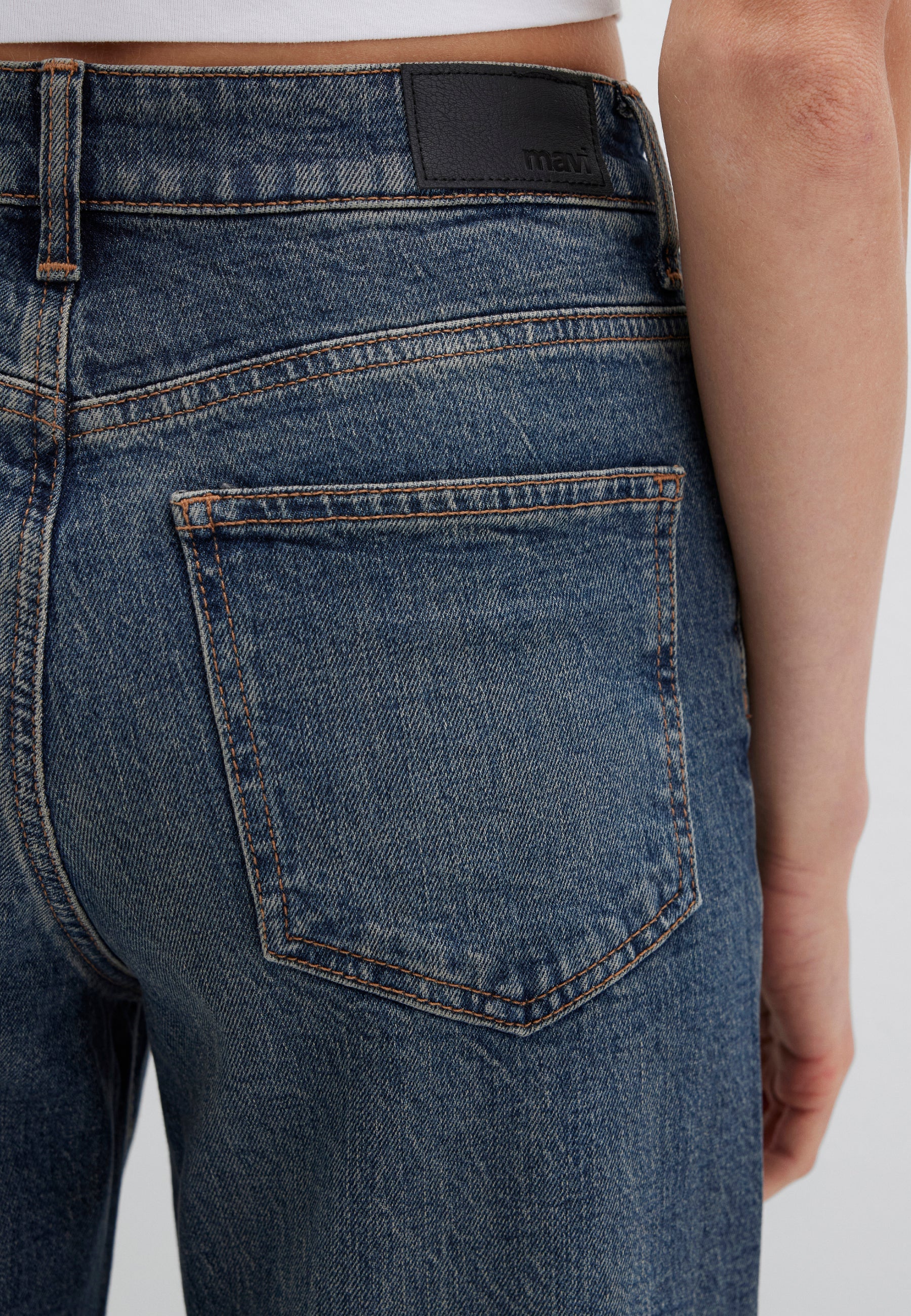 Malibu in jeans scuri vintage 90S Mavi