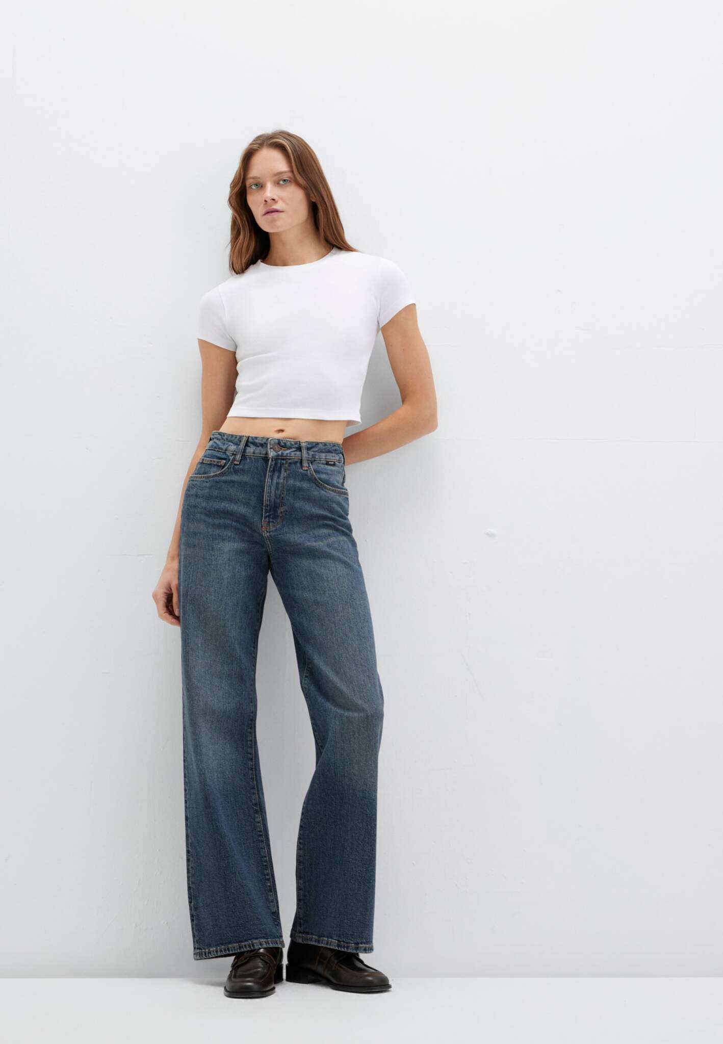 Malibu in jeans scuri vintage 90S Mavi