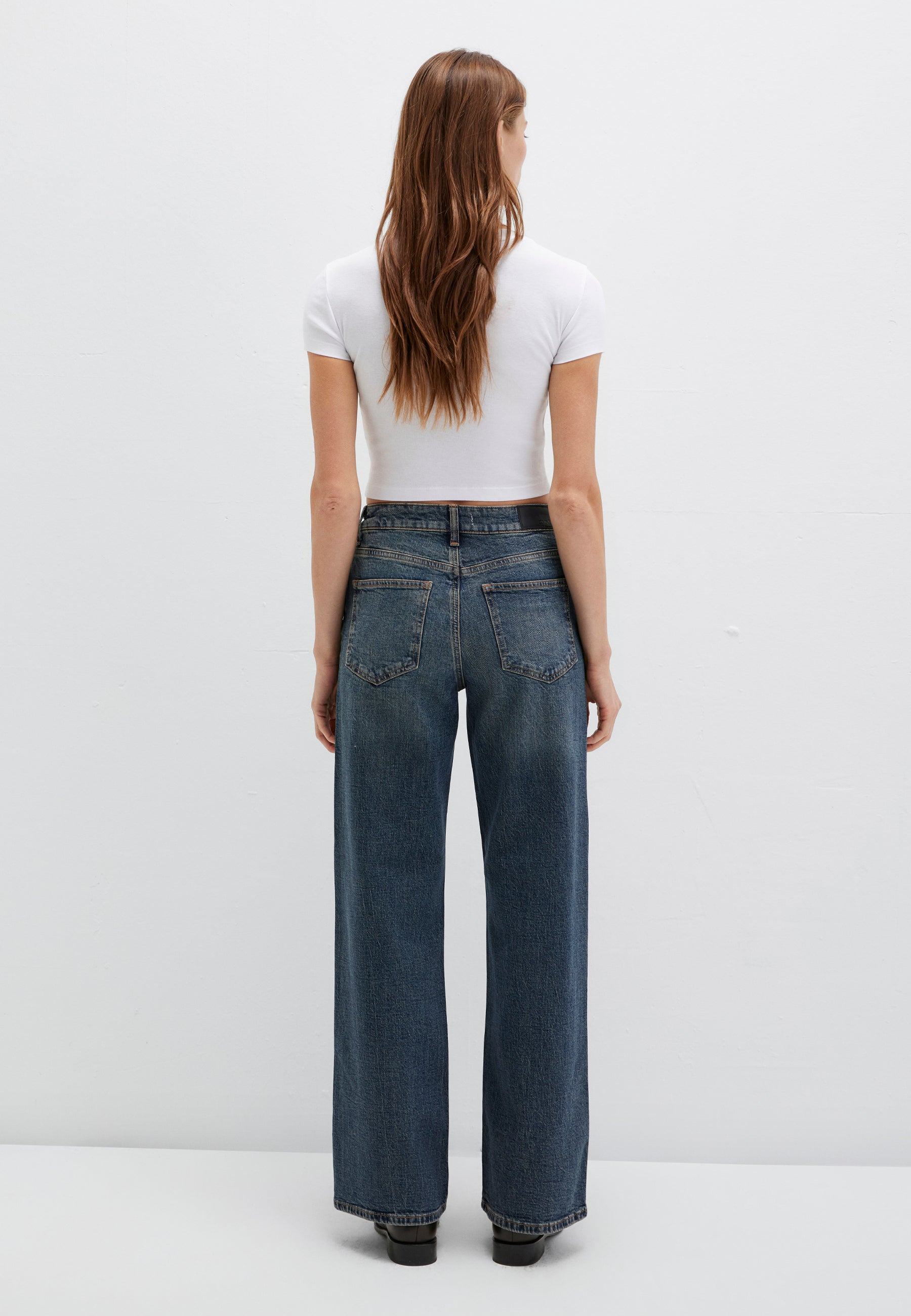 Malibu in jeans scuri vintage 90S Mavi