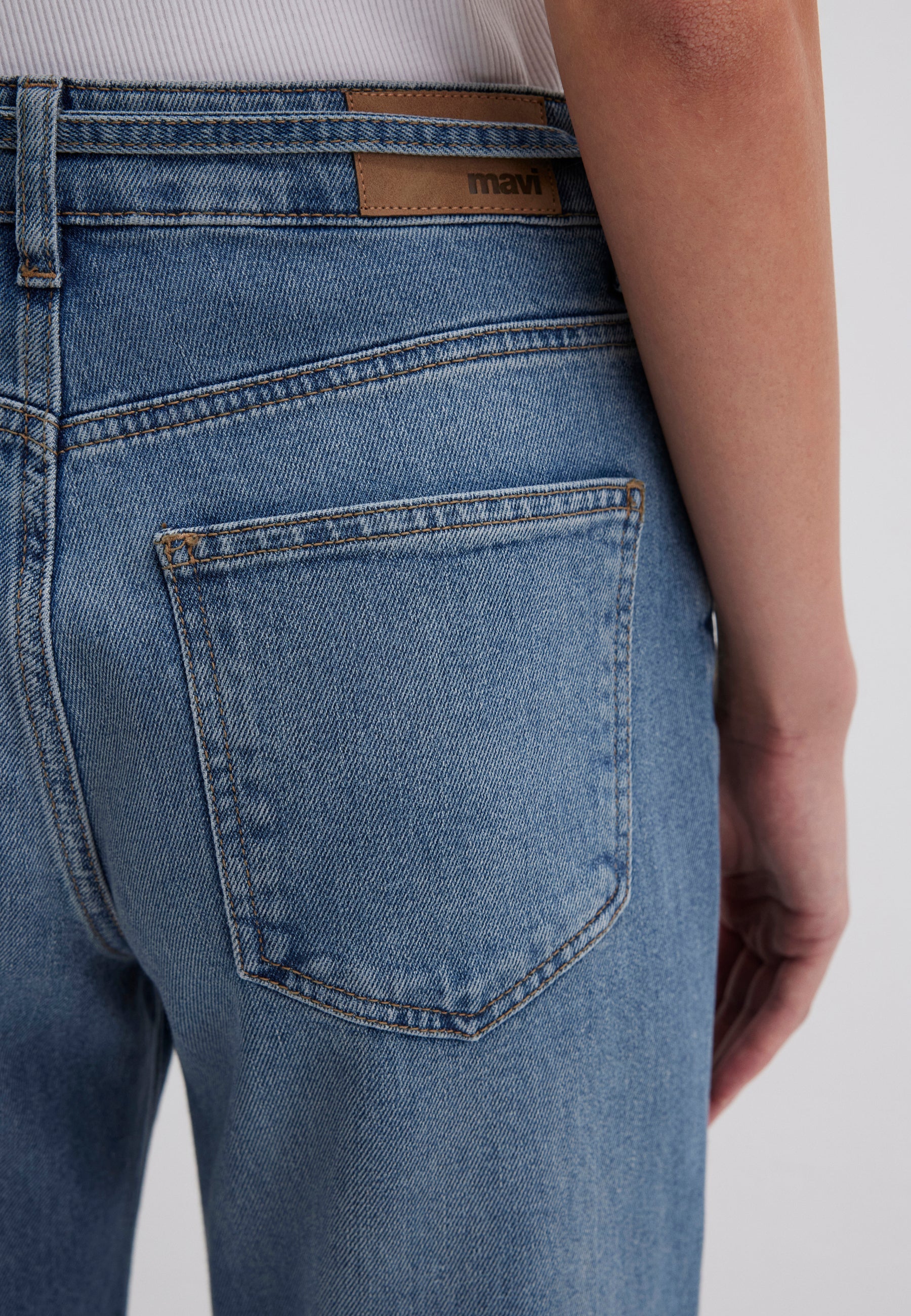 Malibu con cintura in jeans 90S medio usati Mavi