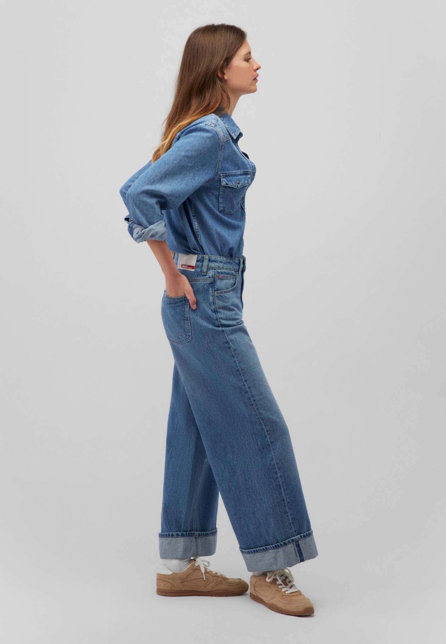 Kyoto in jeans di denim spazzolato medio Mavi