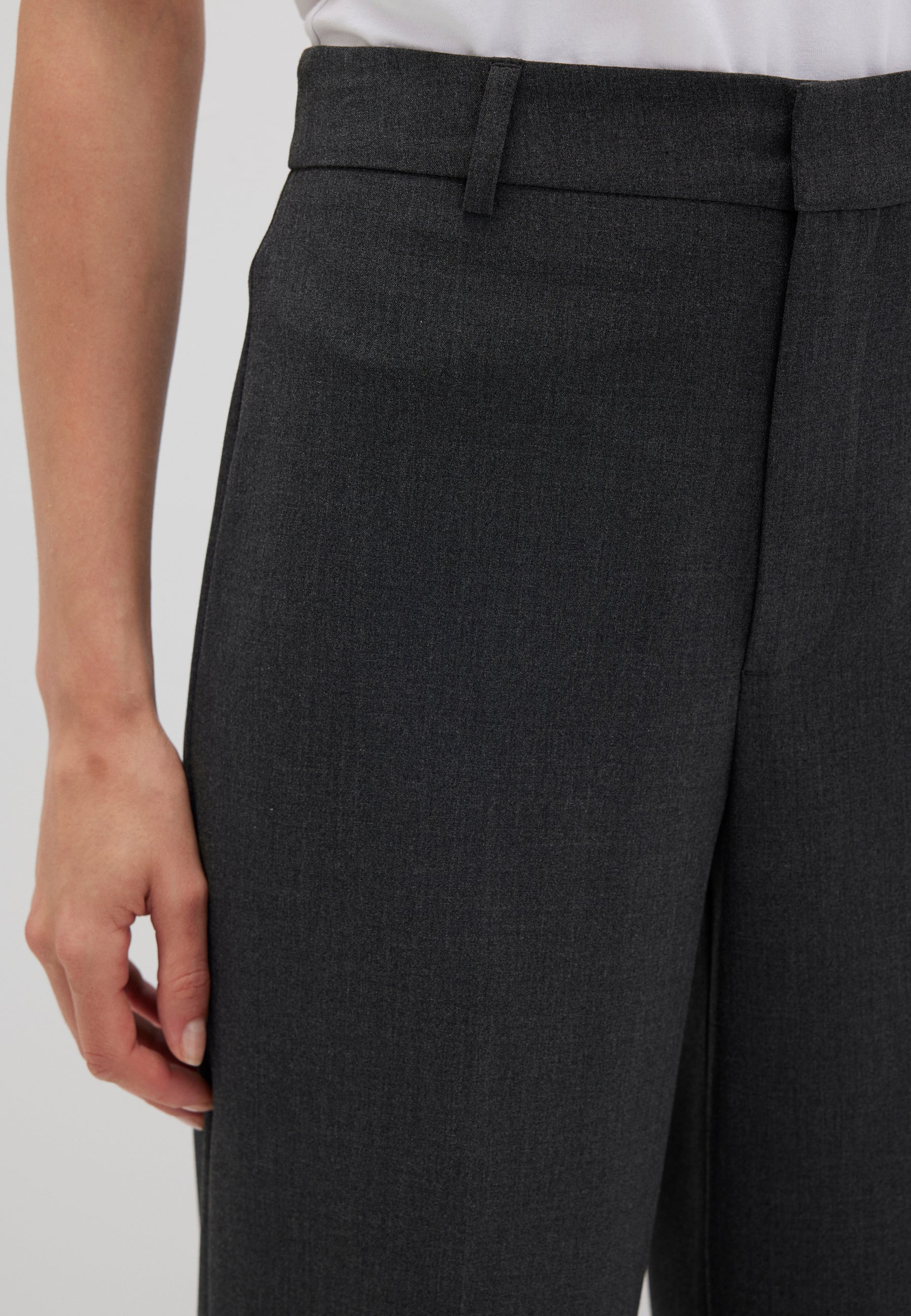 Pantalone tessuto in antracite melange Pantaloni Mavi