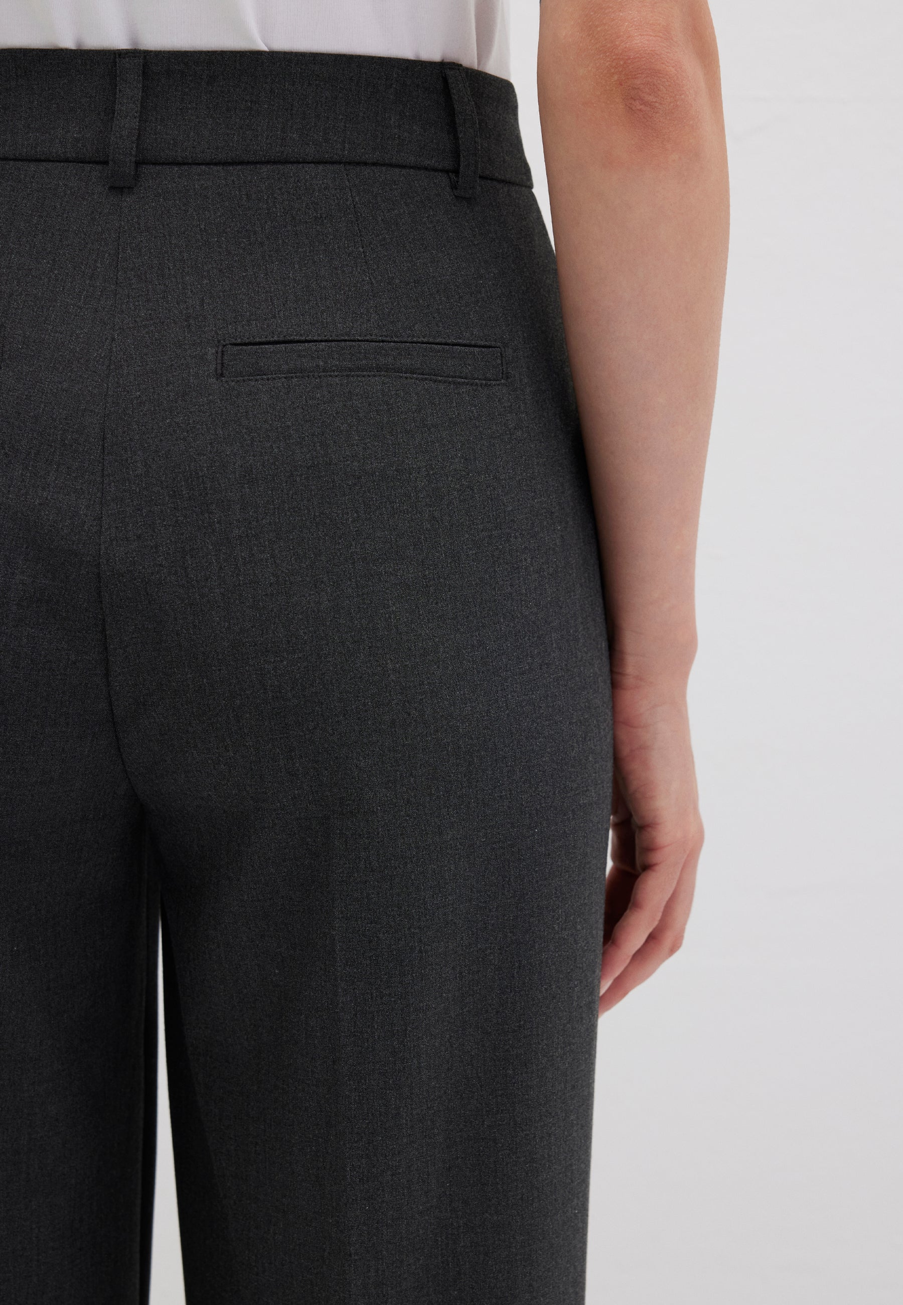 Pantalone tessuto in antracite melange Pantaloni Mavi