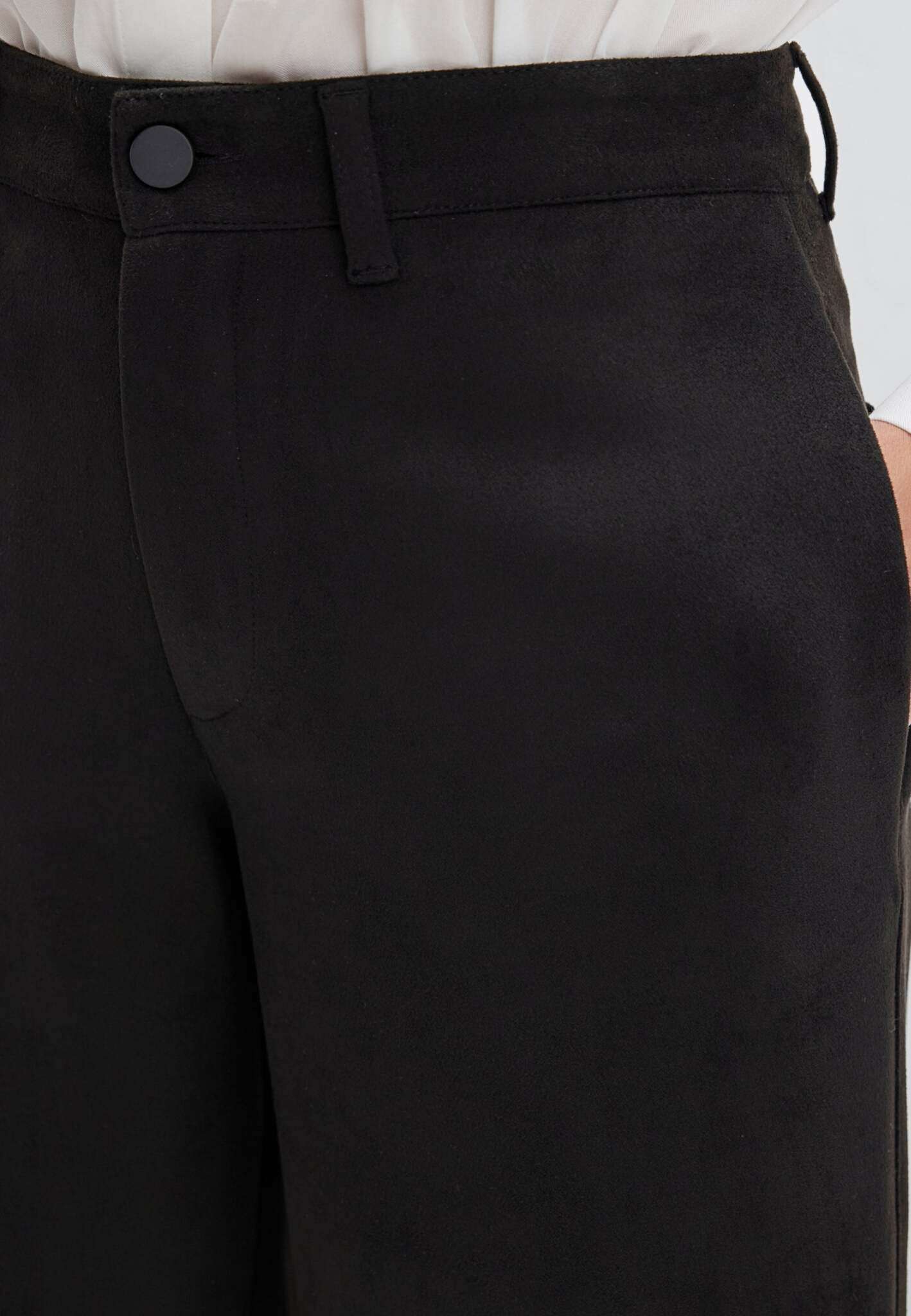 Pantaloni intrecciati in nero Pantaloni Mavi