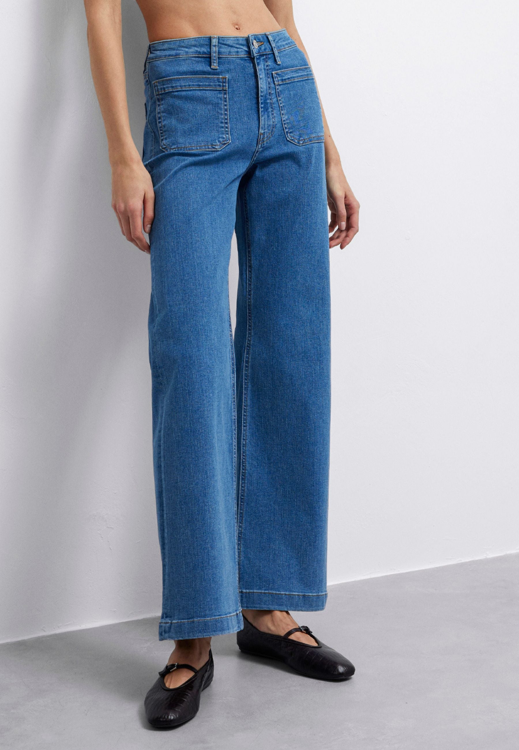 Malibu Marine in jeans Mid Str Mavi