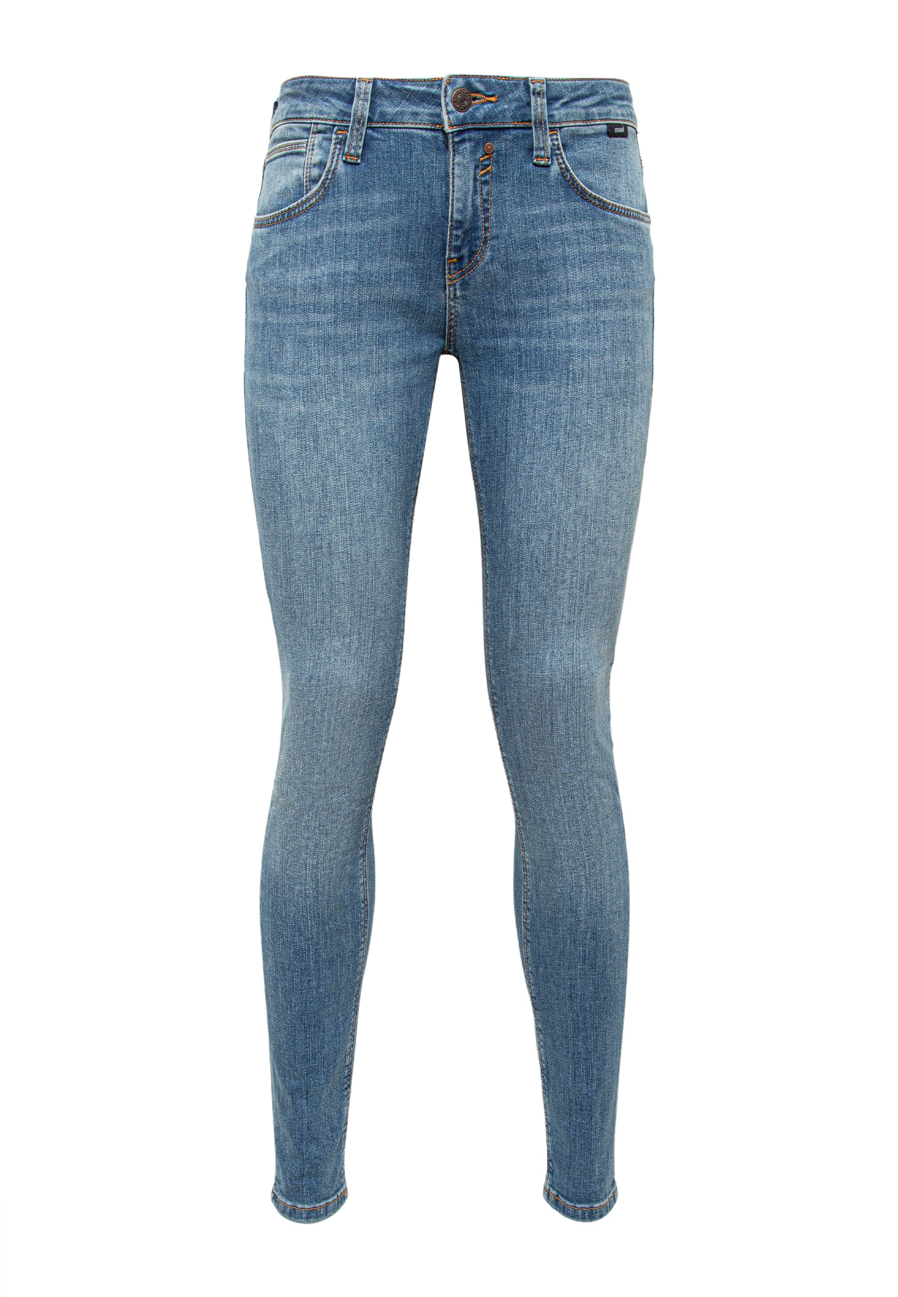 Adriana in jeans Mavi con strass sfumato profondo