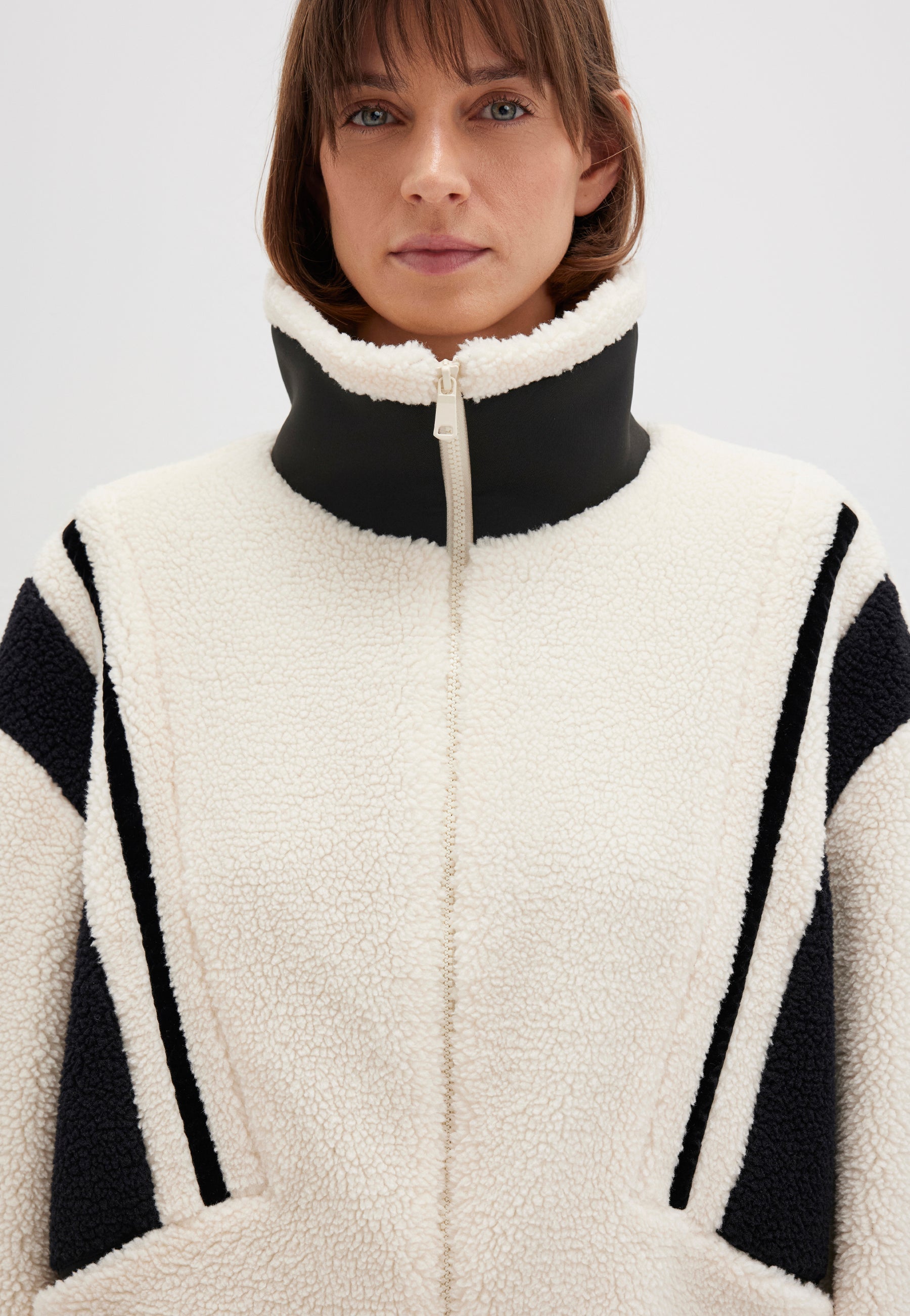 Giacca Polar in Ecrù Giacche Mavi