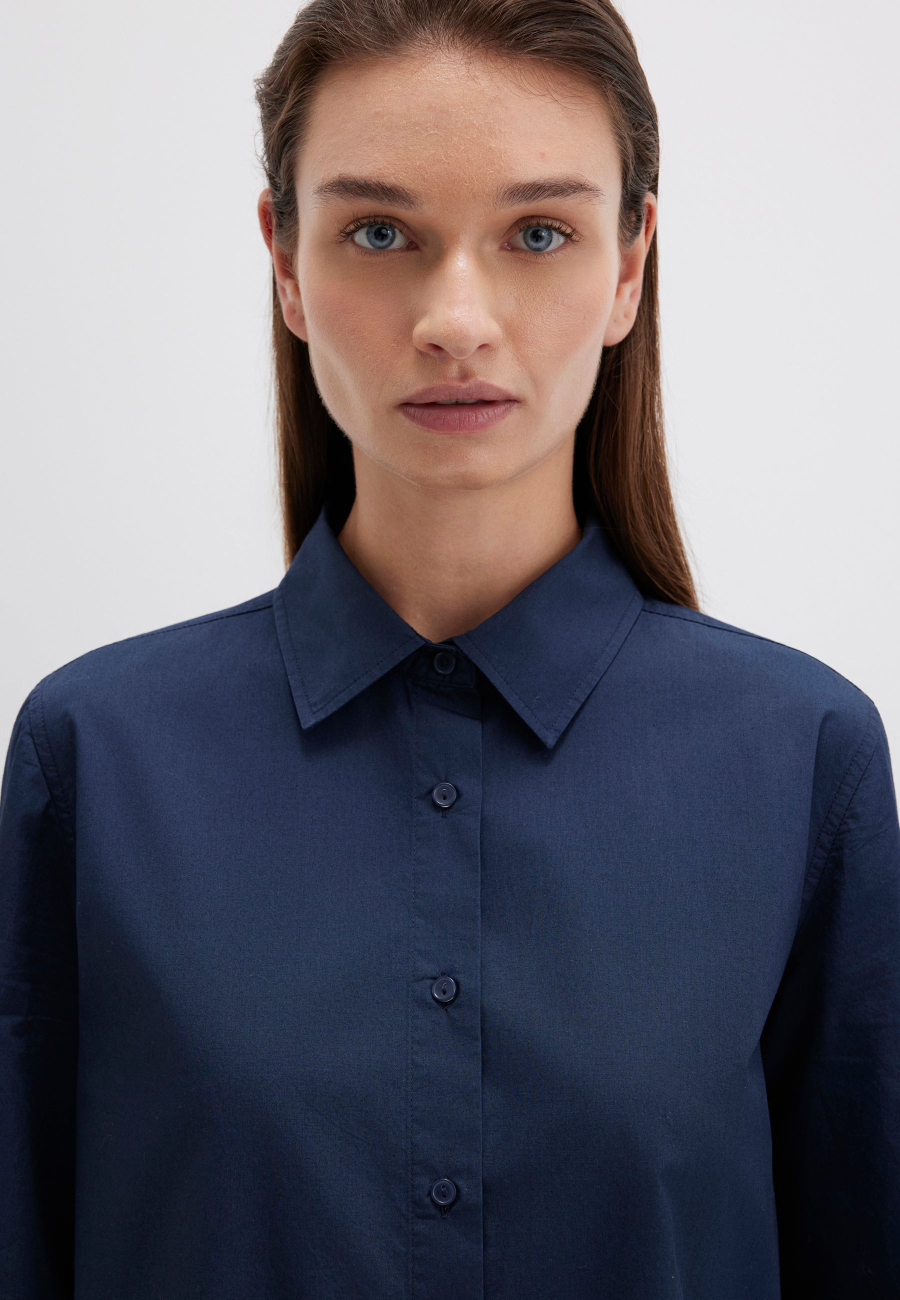 Camicia a maniche lunghe in camicie Blazer Mavi, marina