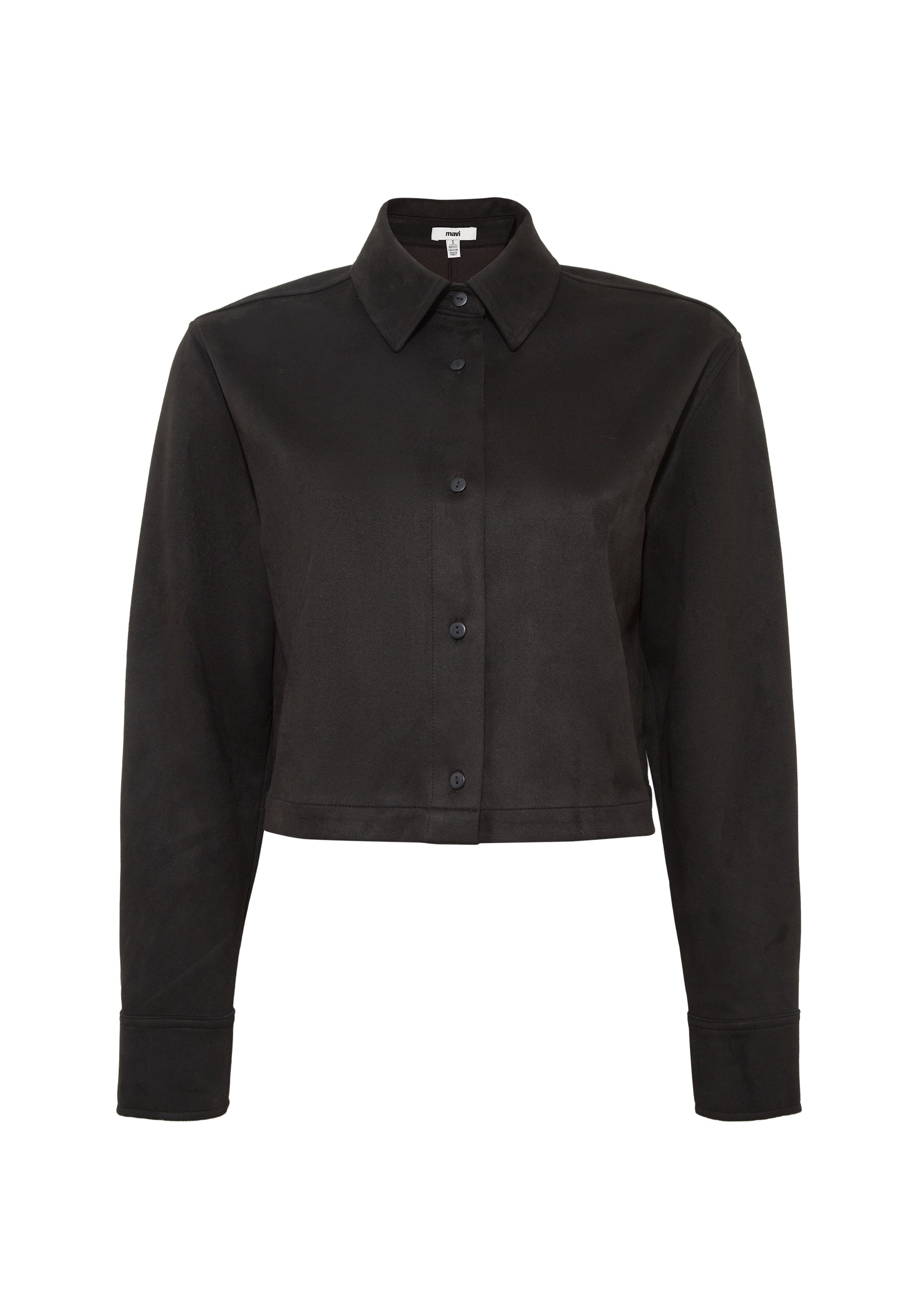 Camicia a maniche lunghe in tessuto nero Camicie Mavi