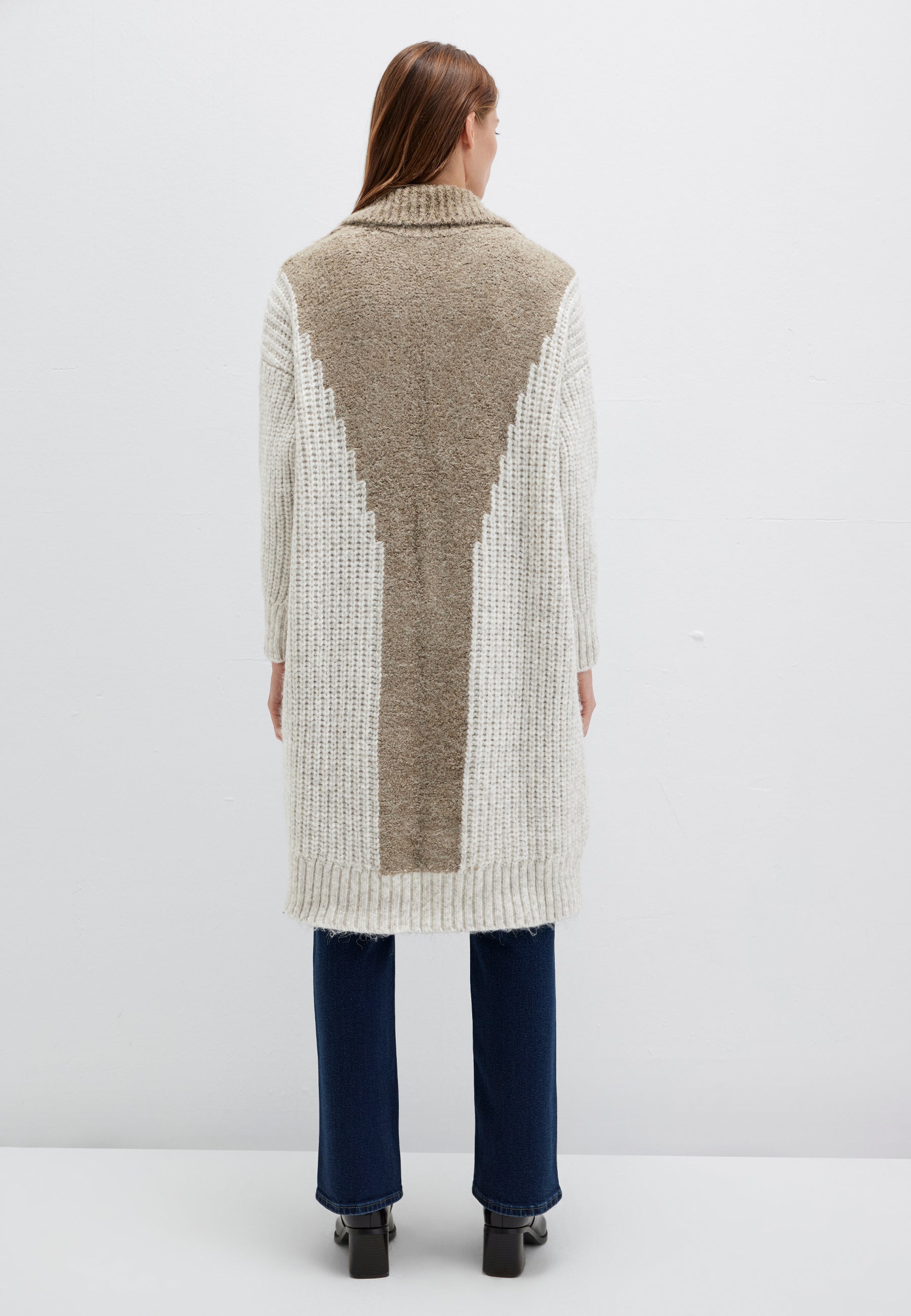 Cardigan a righe salvia argento Cardigan Mavi