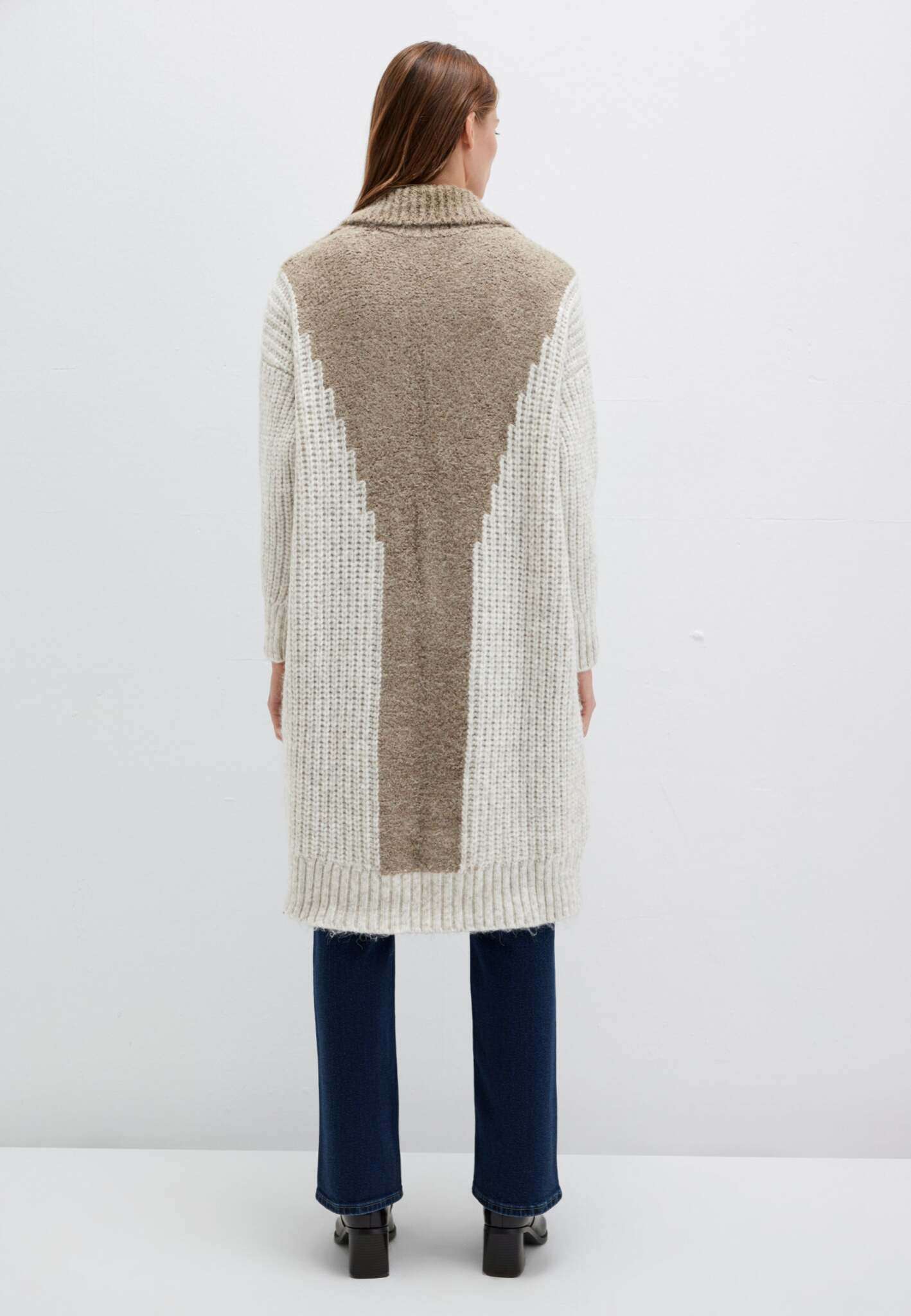 Cardigan a righe salvia argento Cardigan Mavi