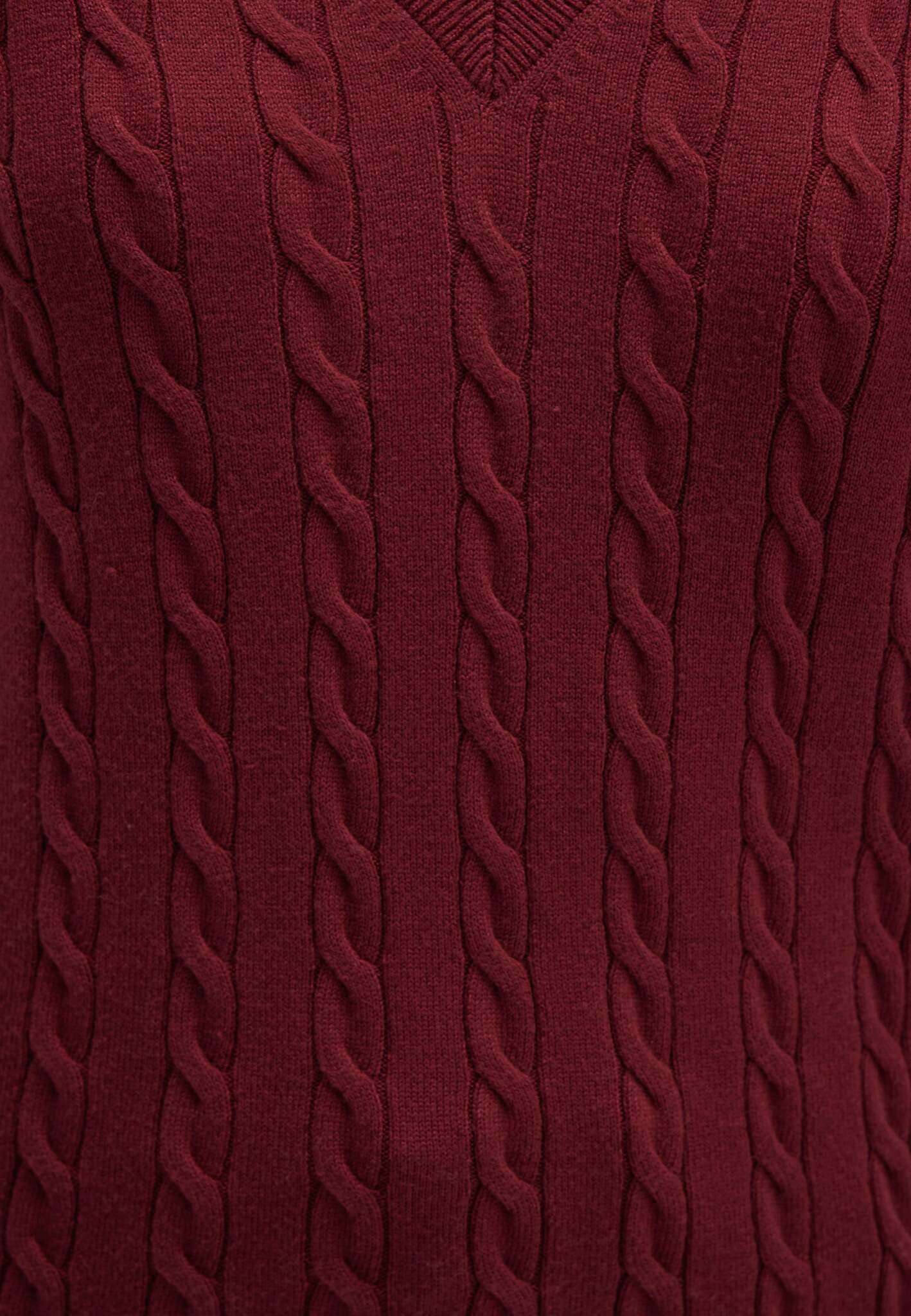 Maglione con scollo a V in cordovan Maglioni Mavi