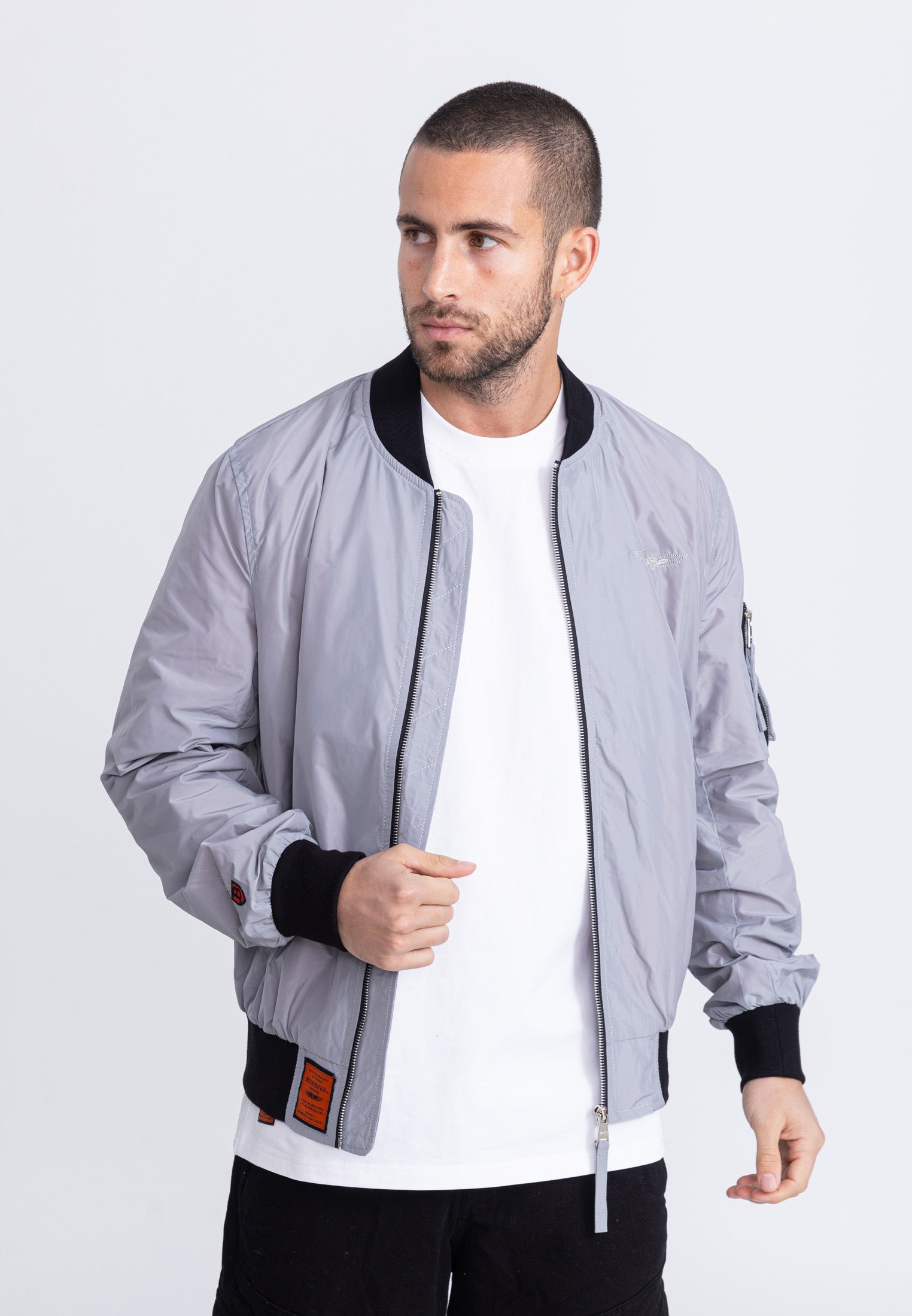 Giacca bomber MA1 M in L.Grey Jackets Bombers Original