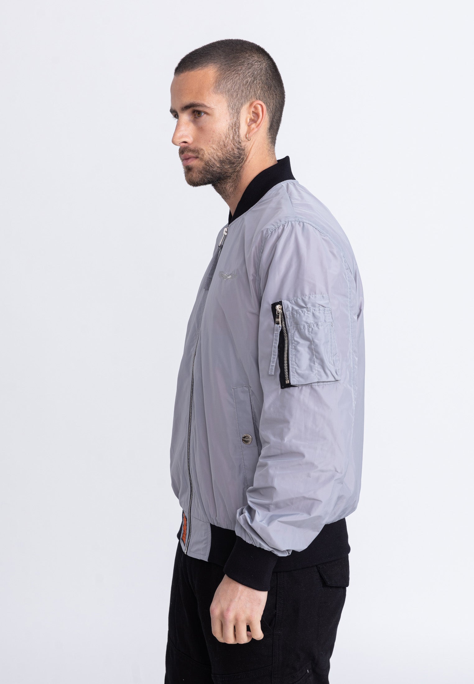 Giacca bomber MA1 M in L.Grey Jackets Bombers Original