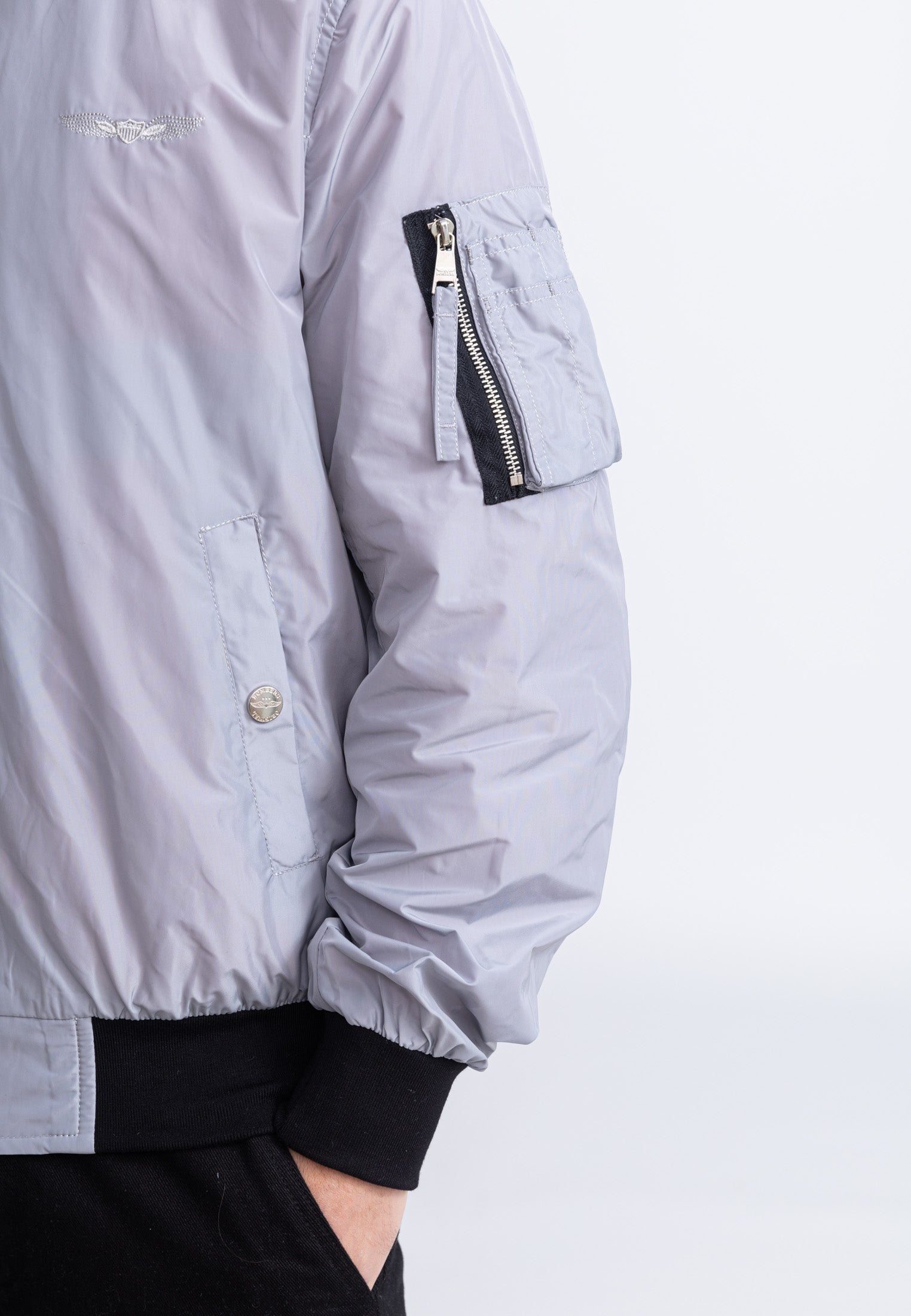 Giacca bomber MA1 M in L.Grey Jackets Bombers Original
