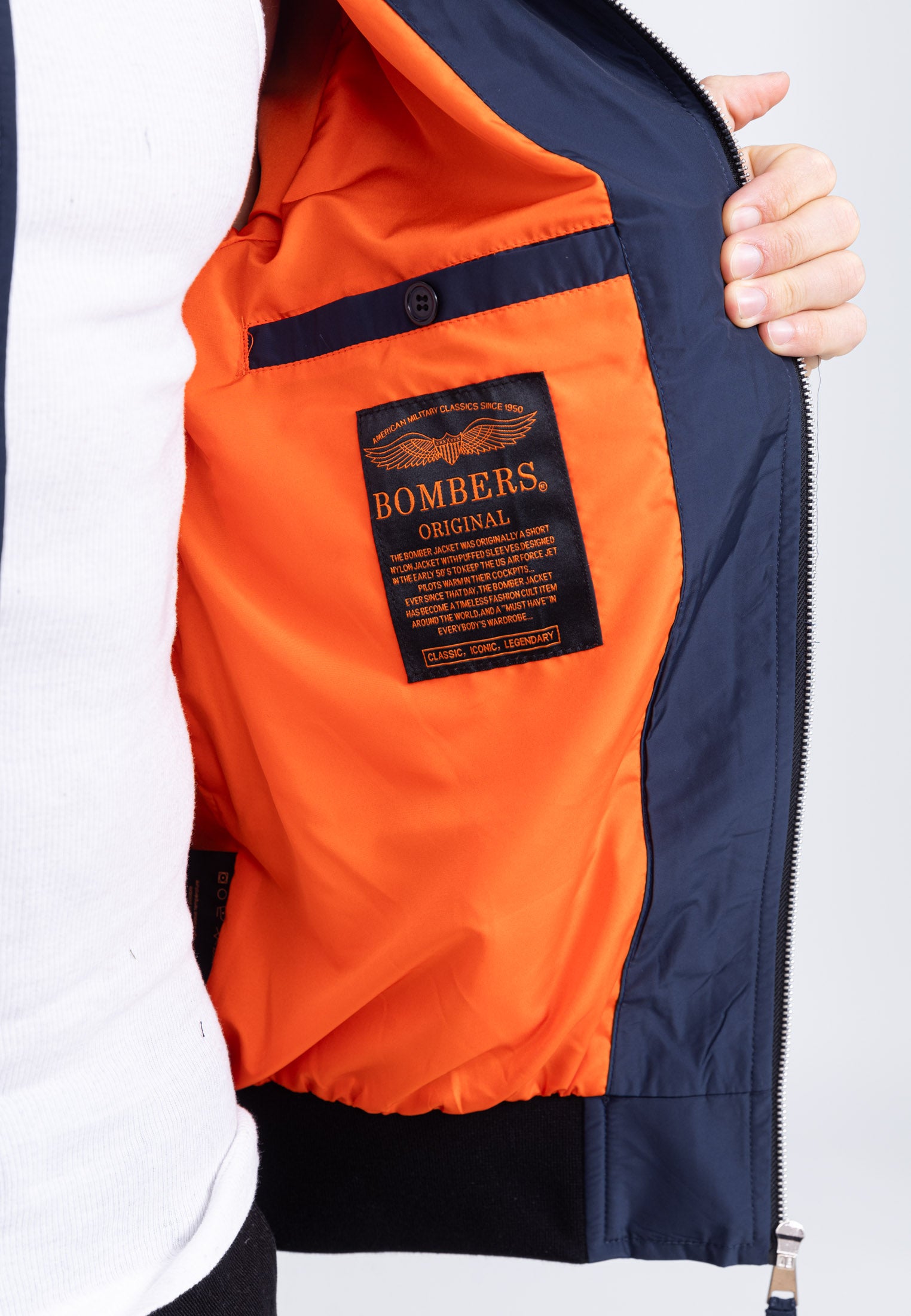 MA1 M Giubbotto bomber in giacca Navy Bombers Original