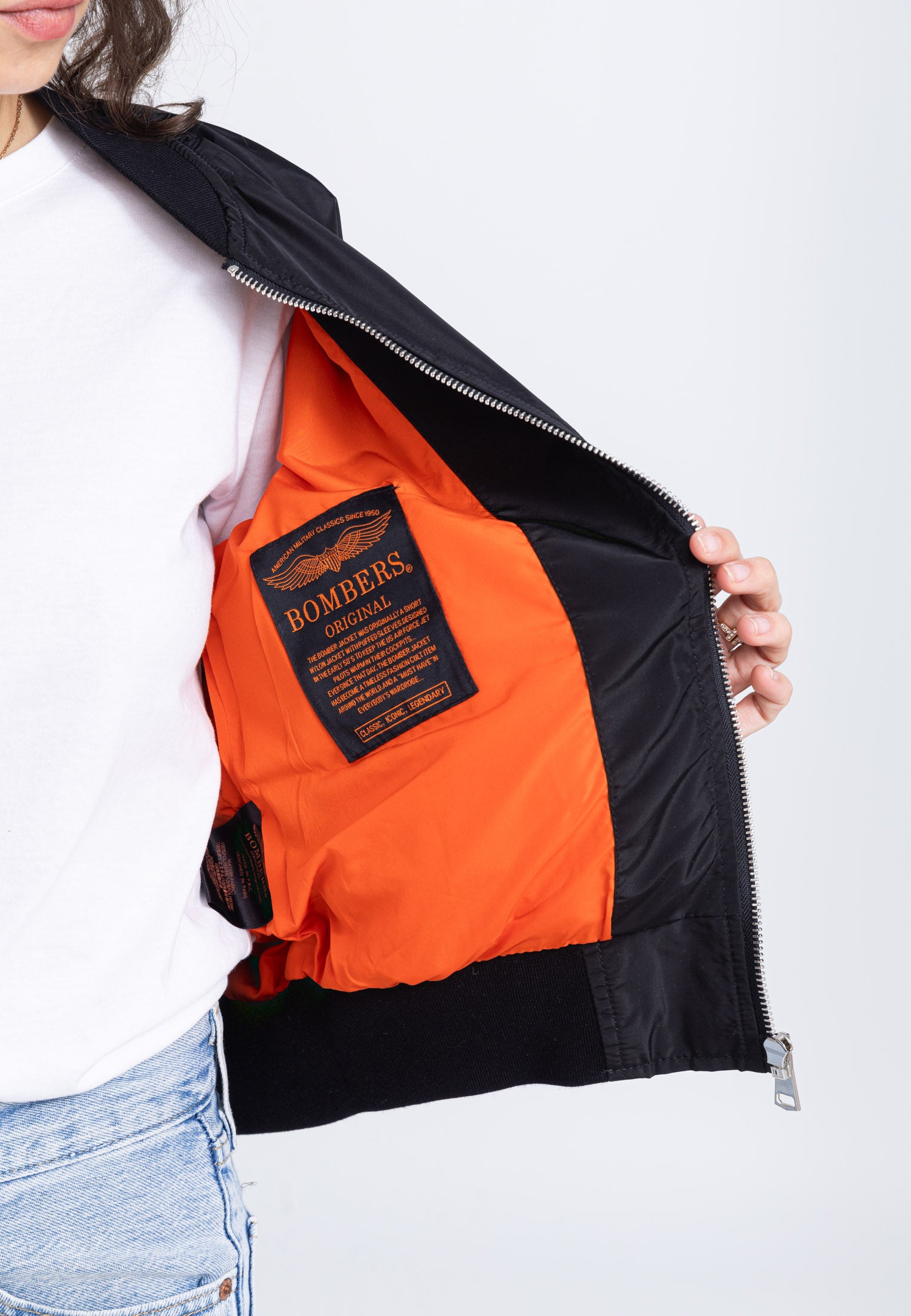 Giacca bomber MA1 W in nero Bombers Original