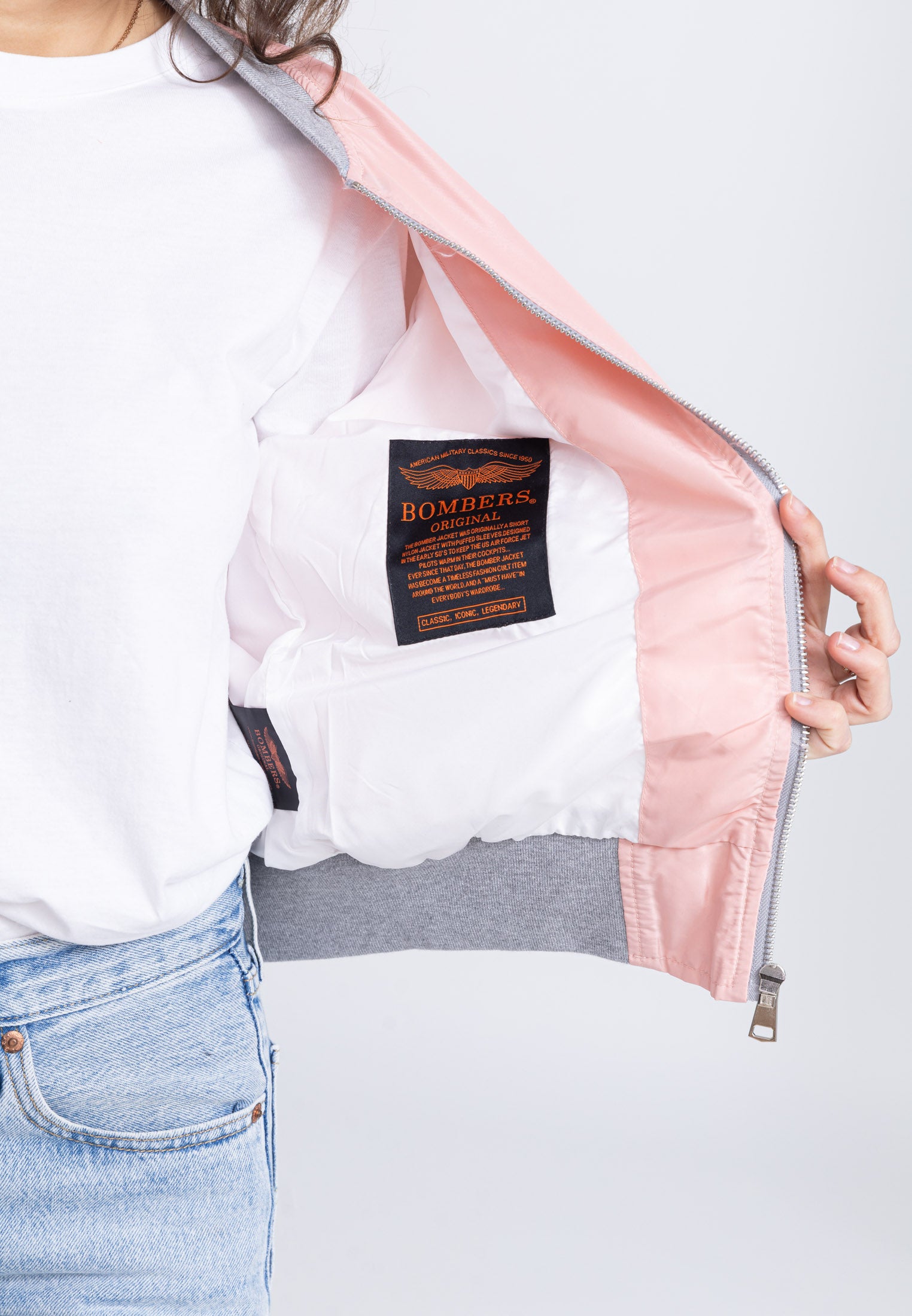 Giacca bomber MA1 W in L.Pink Jackets Bombers Original