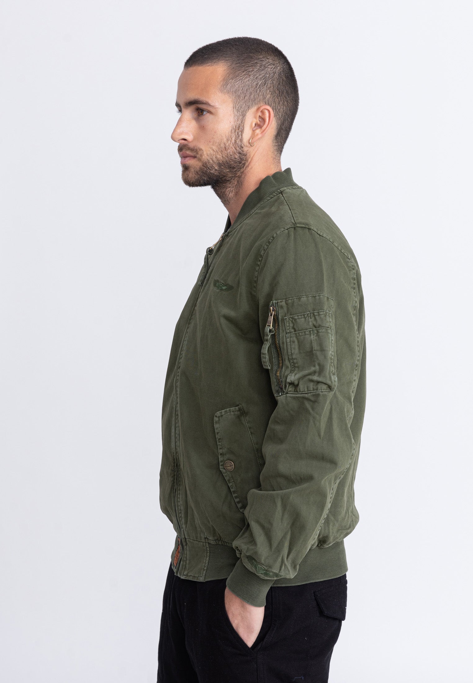 Giacca bomber Mac M in kaki Giacche Bombers Original