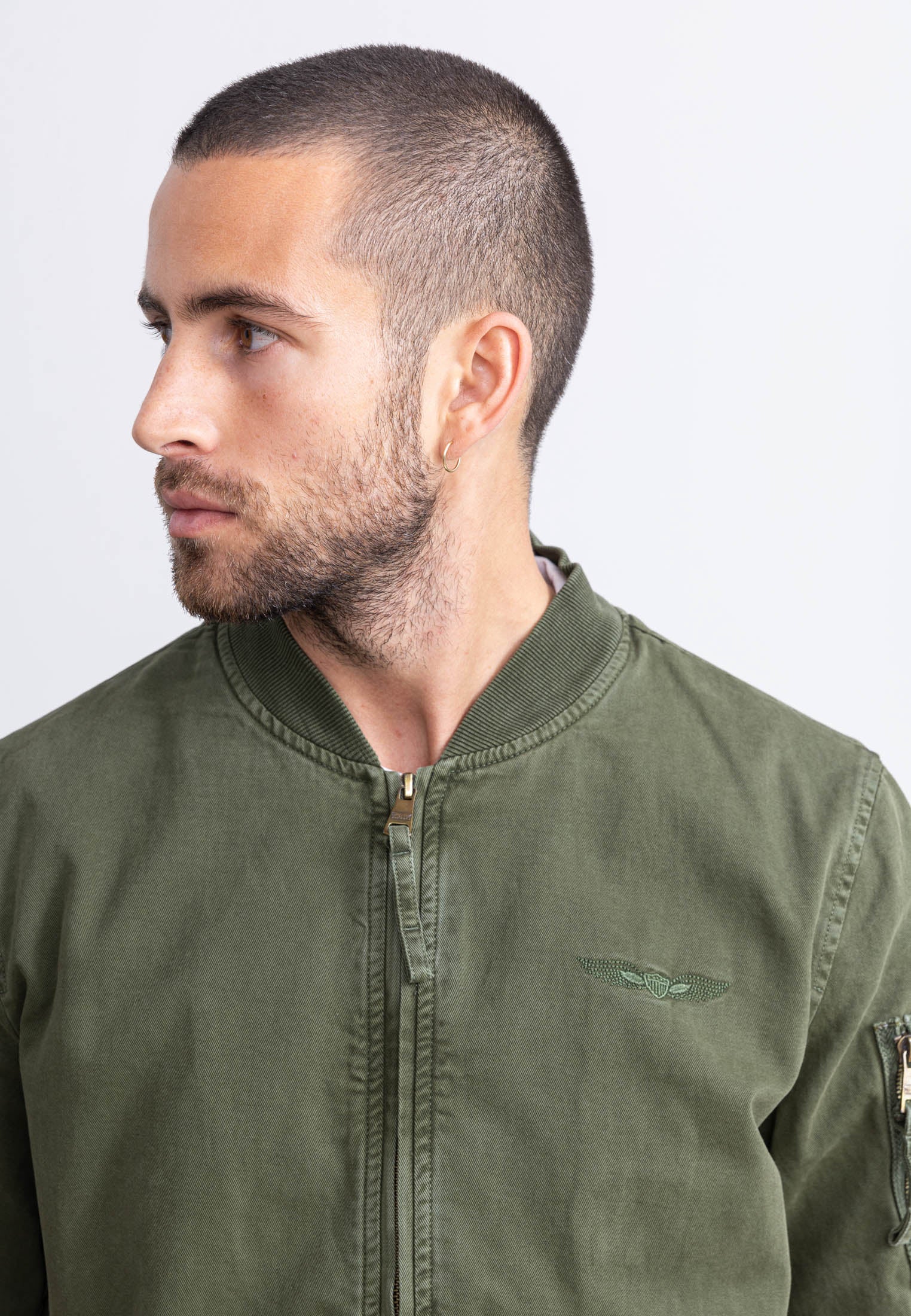 Giacca bomber Mac M in kaki Giacche Bombers Original
