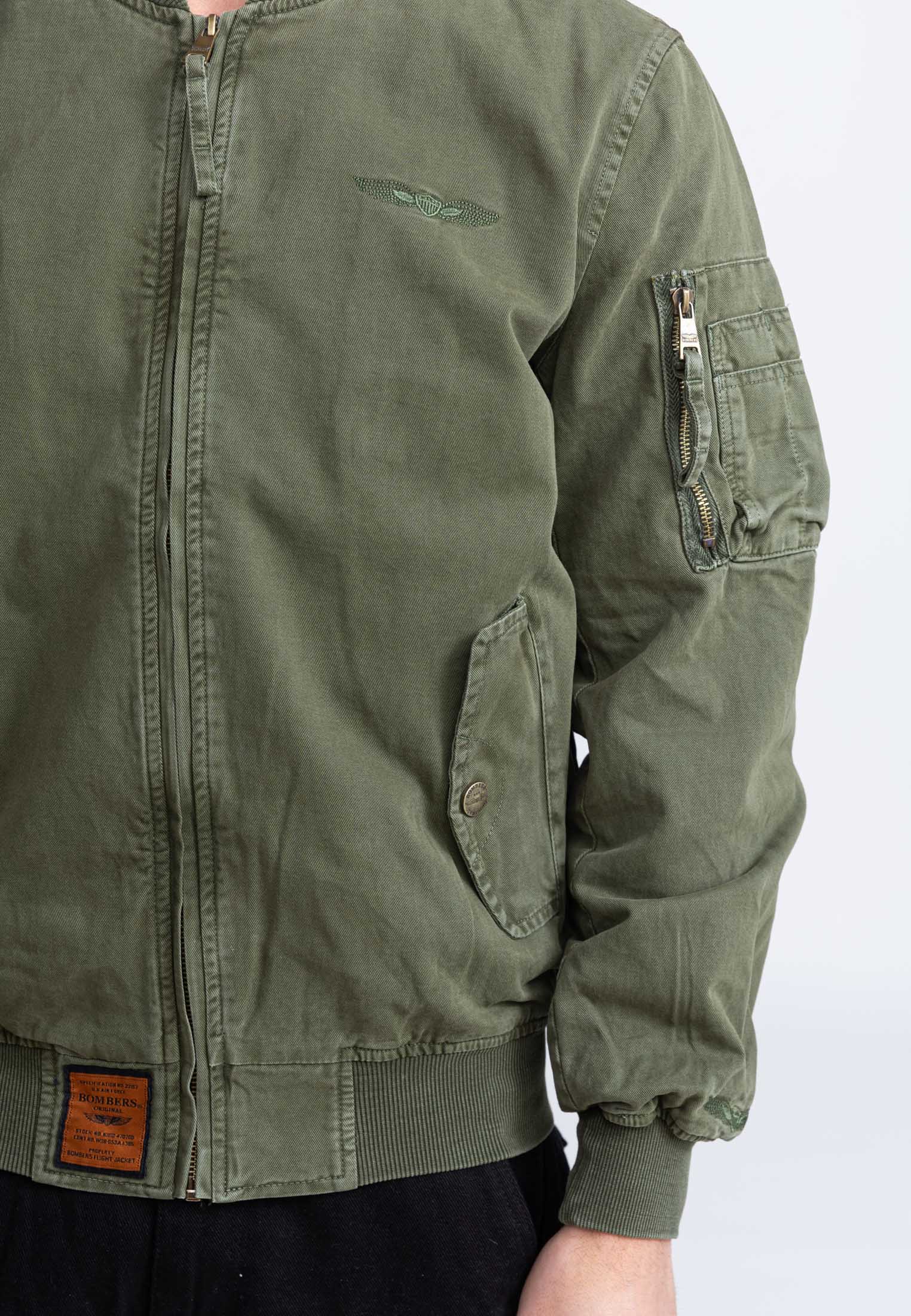 Giacca bomber Mac M in kaki Giacche Bombers Original