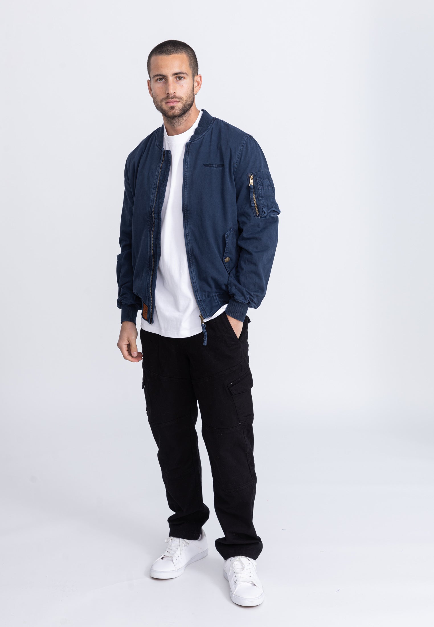 Giubbotto bomber Mac M in Giacche Navy Bombers Original