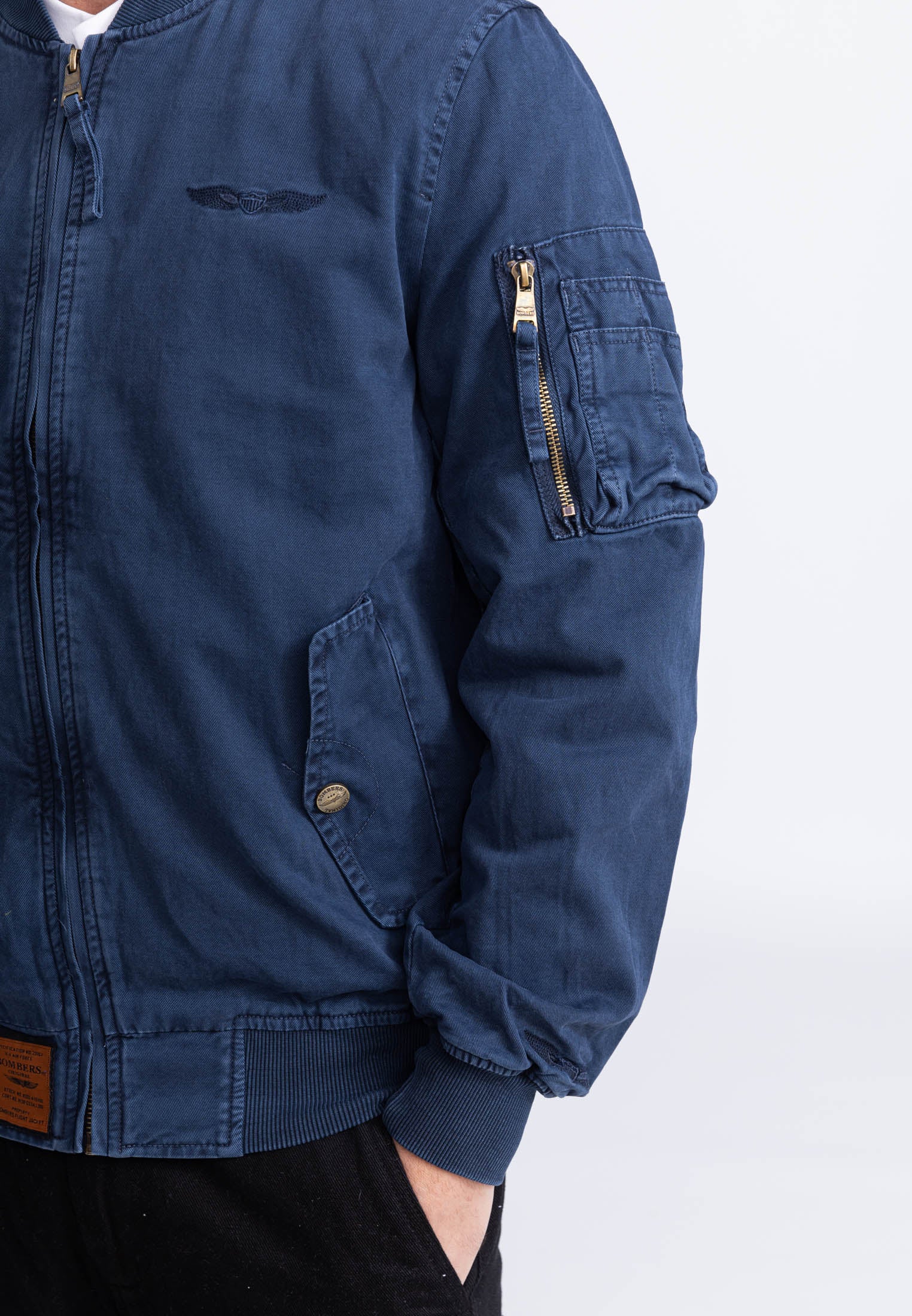 Giubbotto bomber Mac M in Giacche Navy Bombers Original