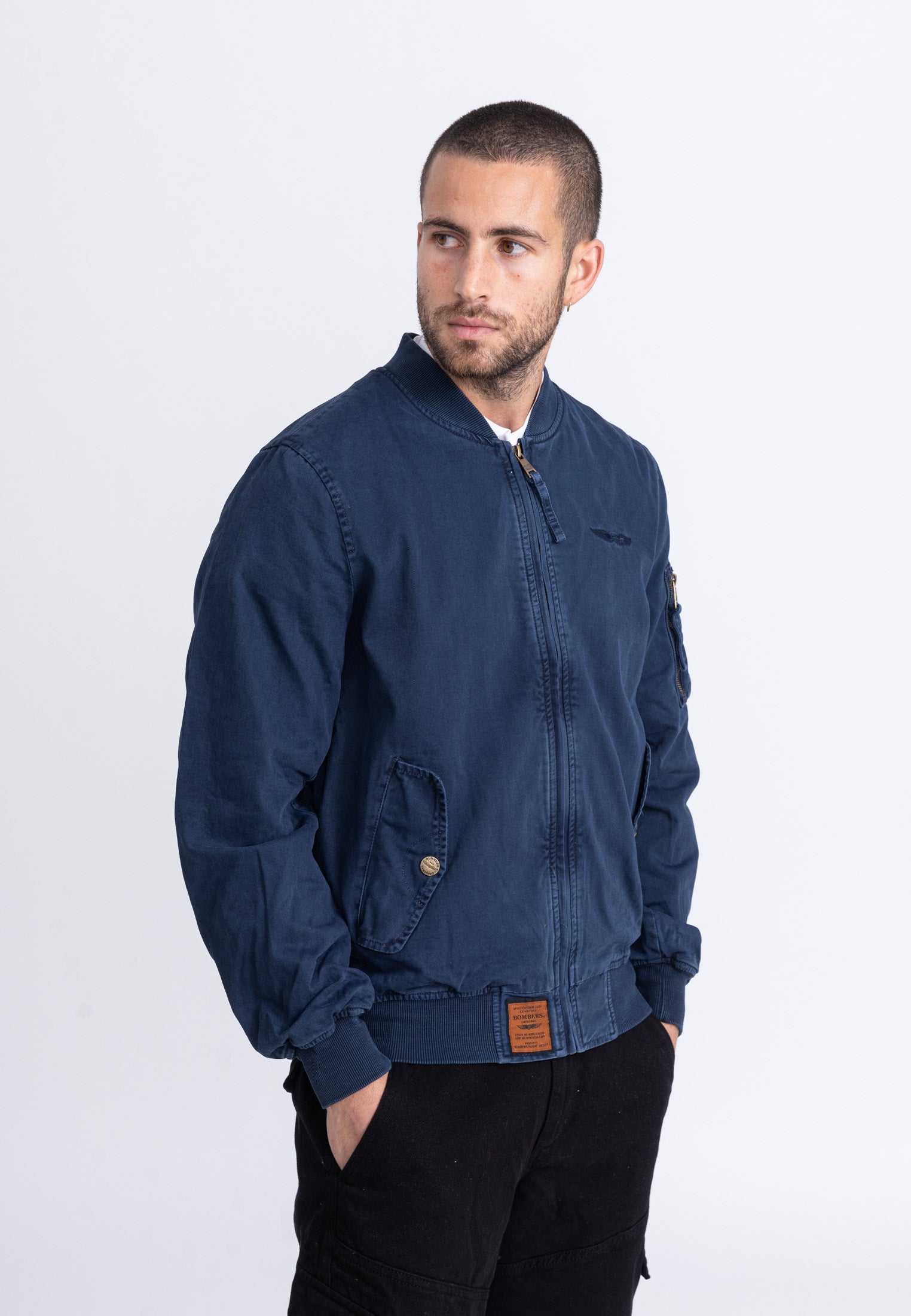 Giubbotto bomber Mac M in Giacche Navy Bombers Original