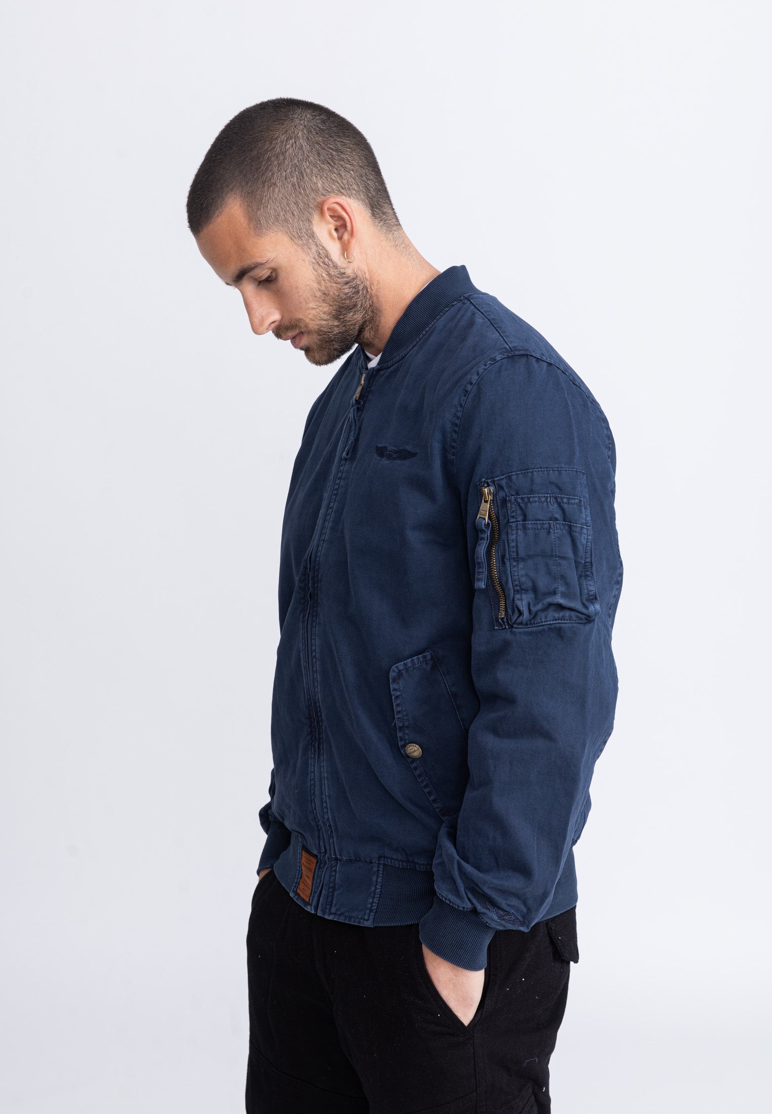 Giubbotto bomber Mac M in Giacche Navy Bombers Original