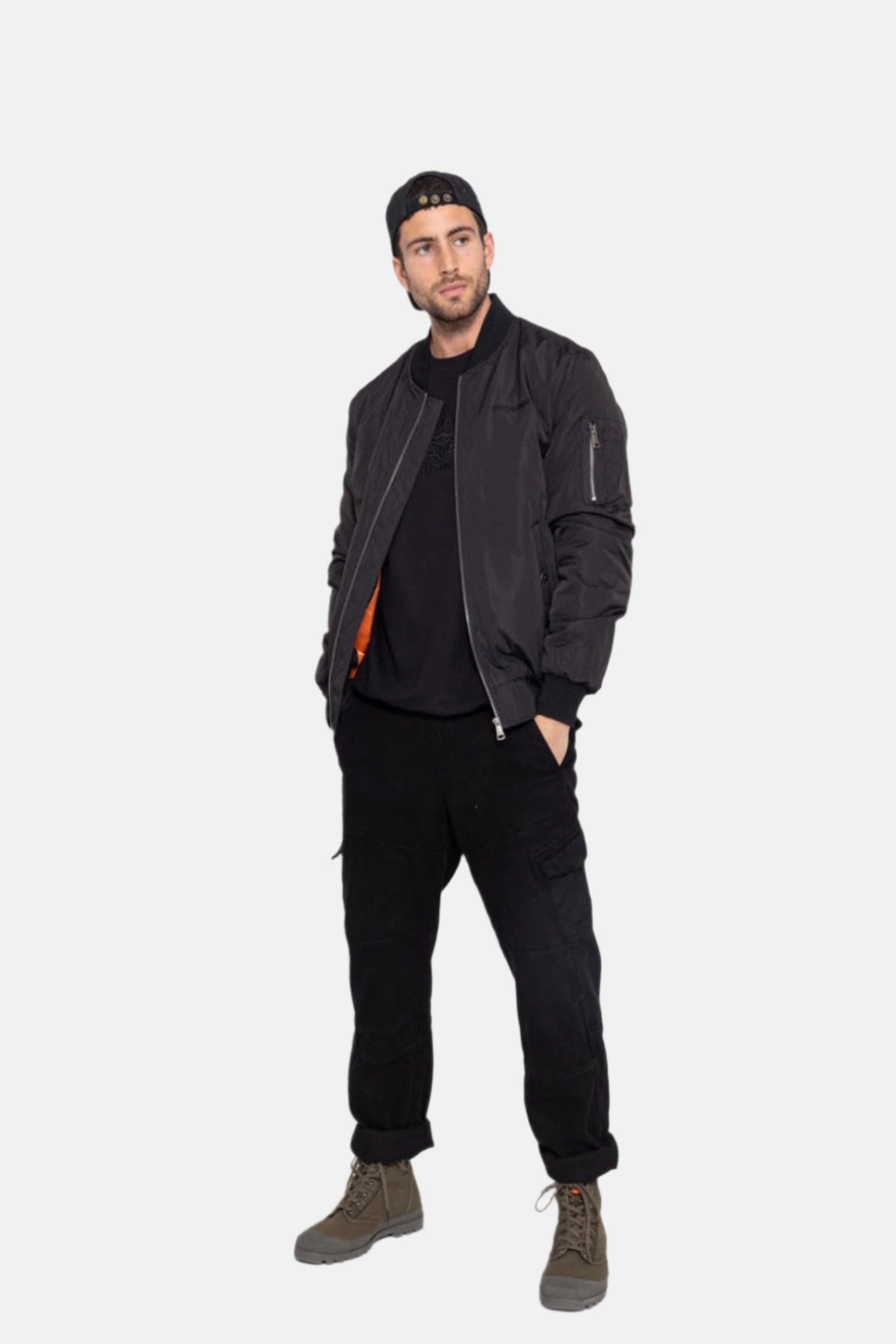Giacca bomber Max M in Giacche nere Bombers Original