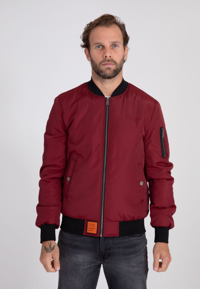 Giacca bomber Max M in Borgogna Bombers Original