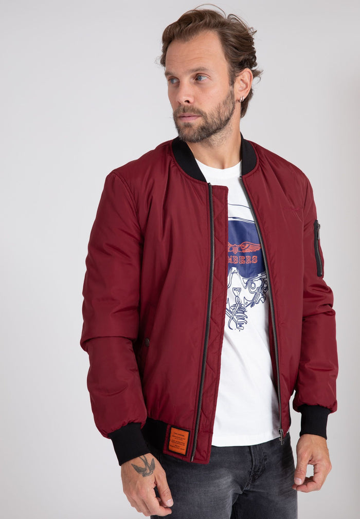Giacca bomber Max M in Borgogna Bombers Original
