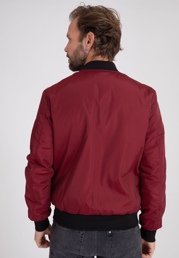 Giacca bomber Max M in Borgogna Bombers Original
