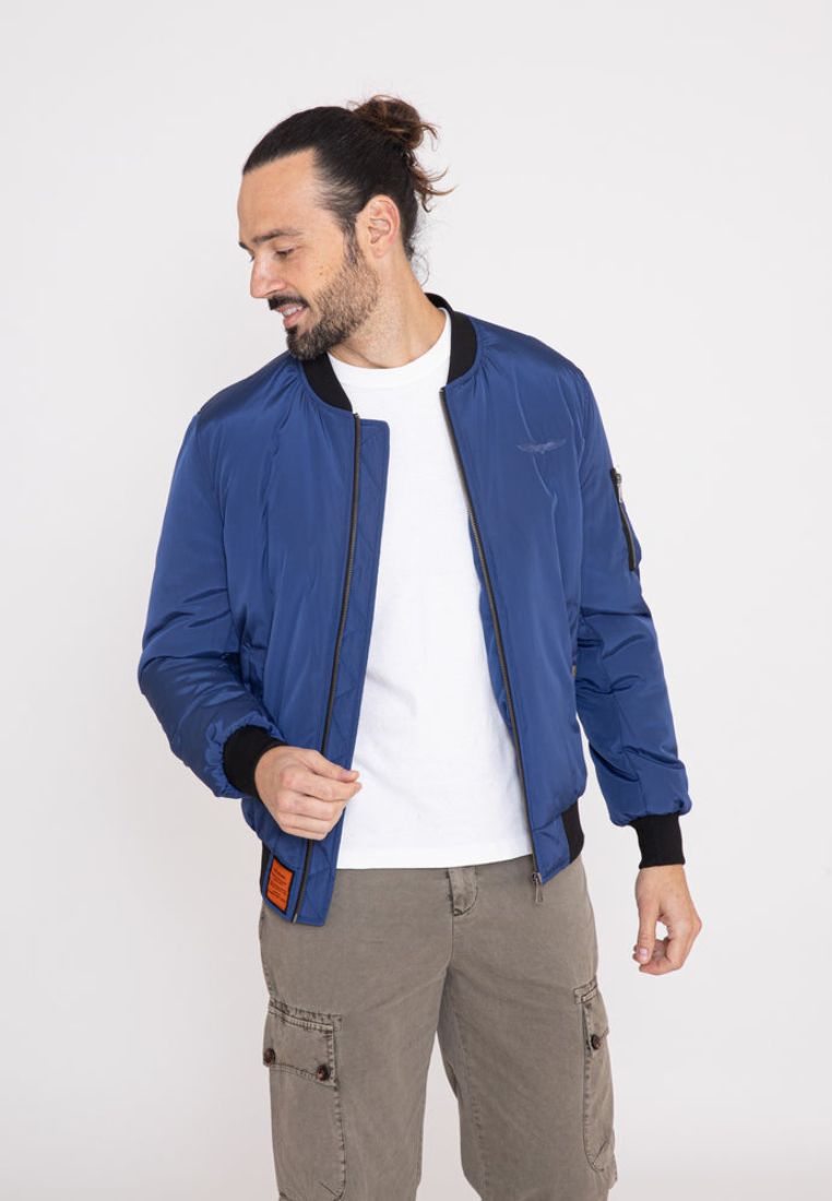 Giacca bomber Max M in Indigo Bombers Original