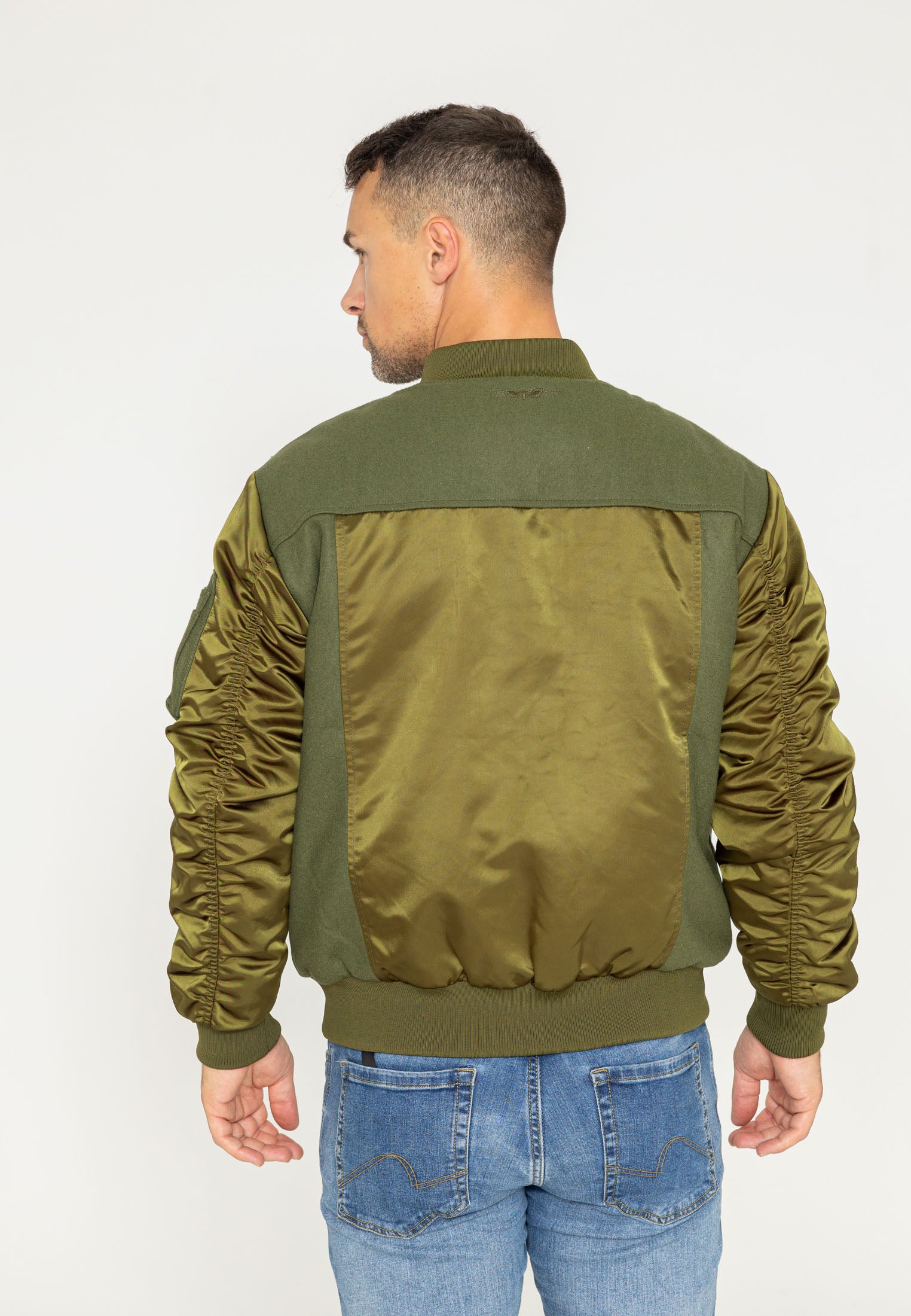 Giubbotto bomber Nabari U in kaki Giacche Bombers Original